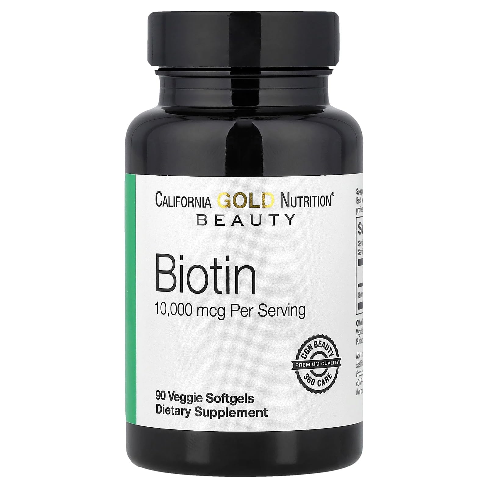 California Gold Nutrition Biotin, 10,000 mcg d-Biotin Softgels, 90 Softgels