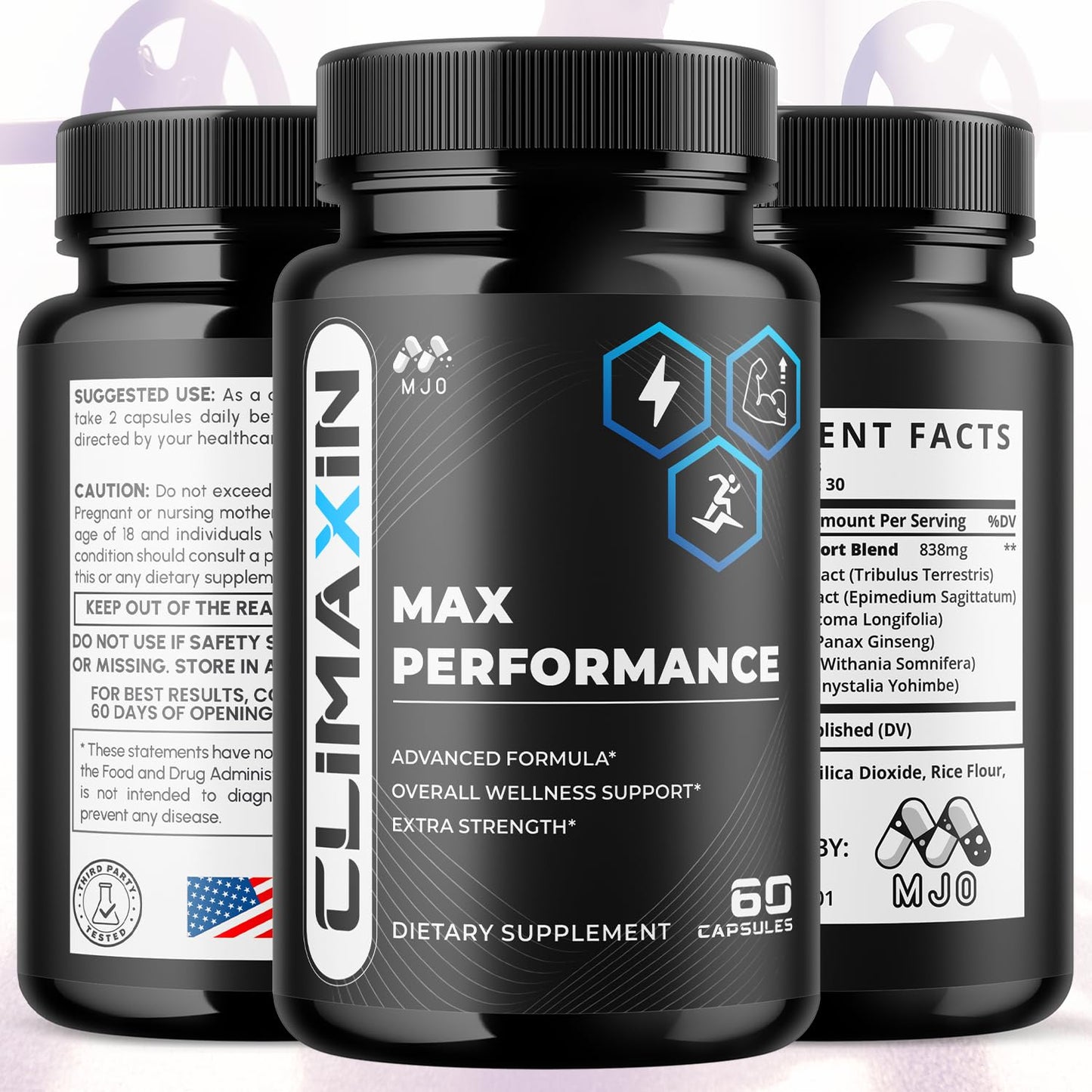 MJO Climaxin Capsules, 120 Capsules