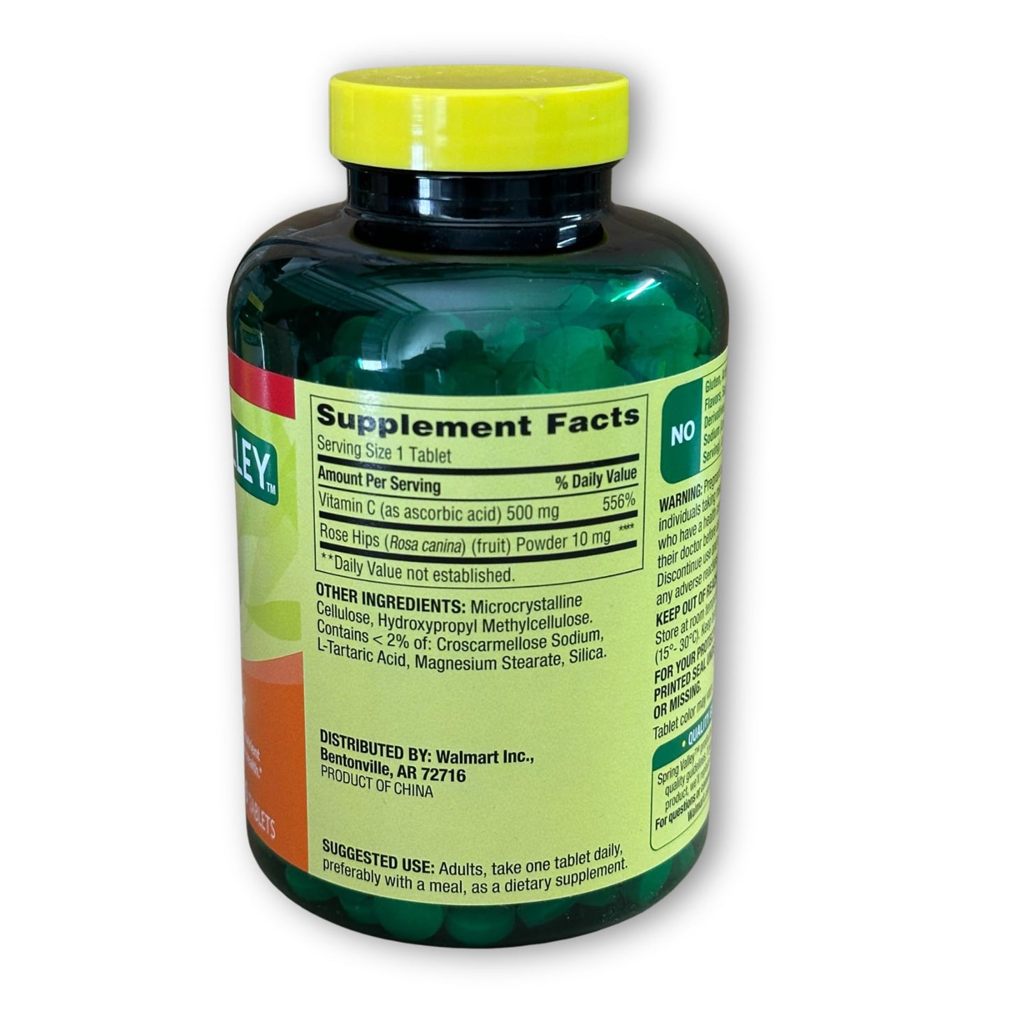 Fusion Shop Store Vitamin C 500mg with Rose Hips, 500 Tablets