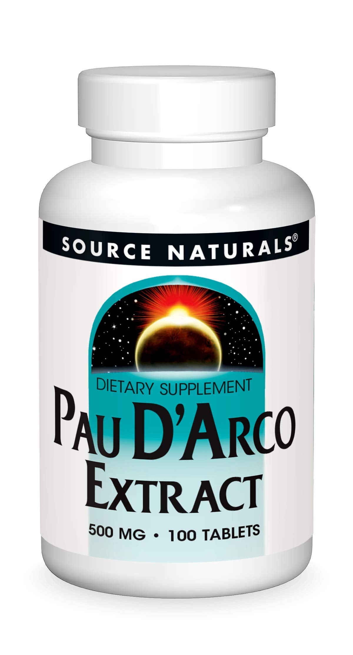 Source Naturals PAU D'Arco Extract Dietary Supplement 100 Tablets