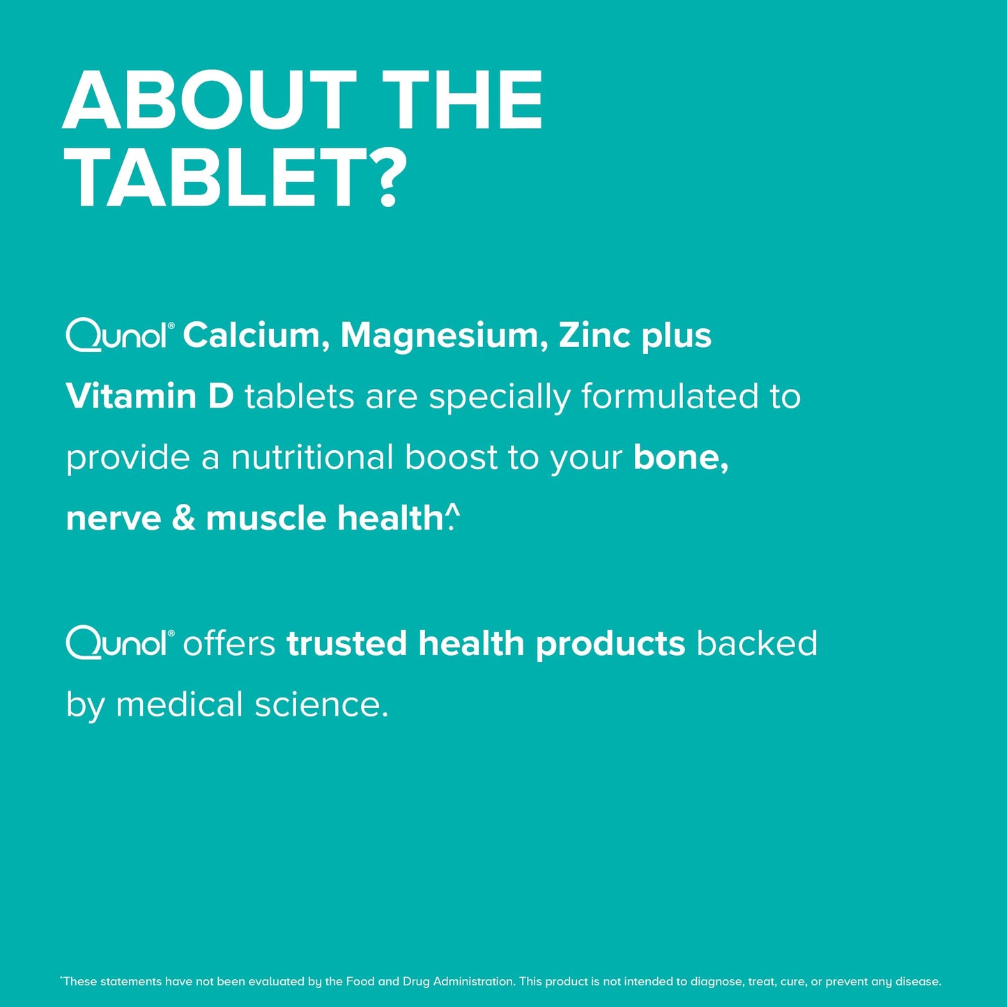 Qunol Calcium 3 in 1 Tablets with Calcium, Magnesium & Zinc for Immune Support, Bone, Nerve, and Muscle Health Supplement, 270 Tablets