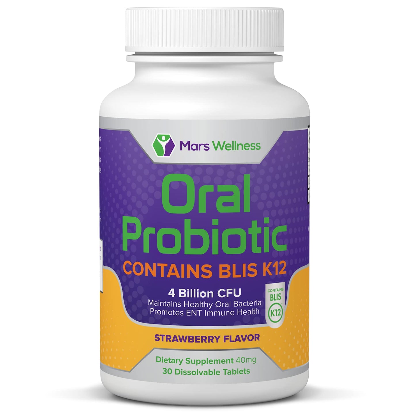 MARS WELLNESS Oral Probiotic with BLIS K12 4 Billion CFU Tablets, 720 Count