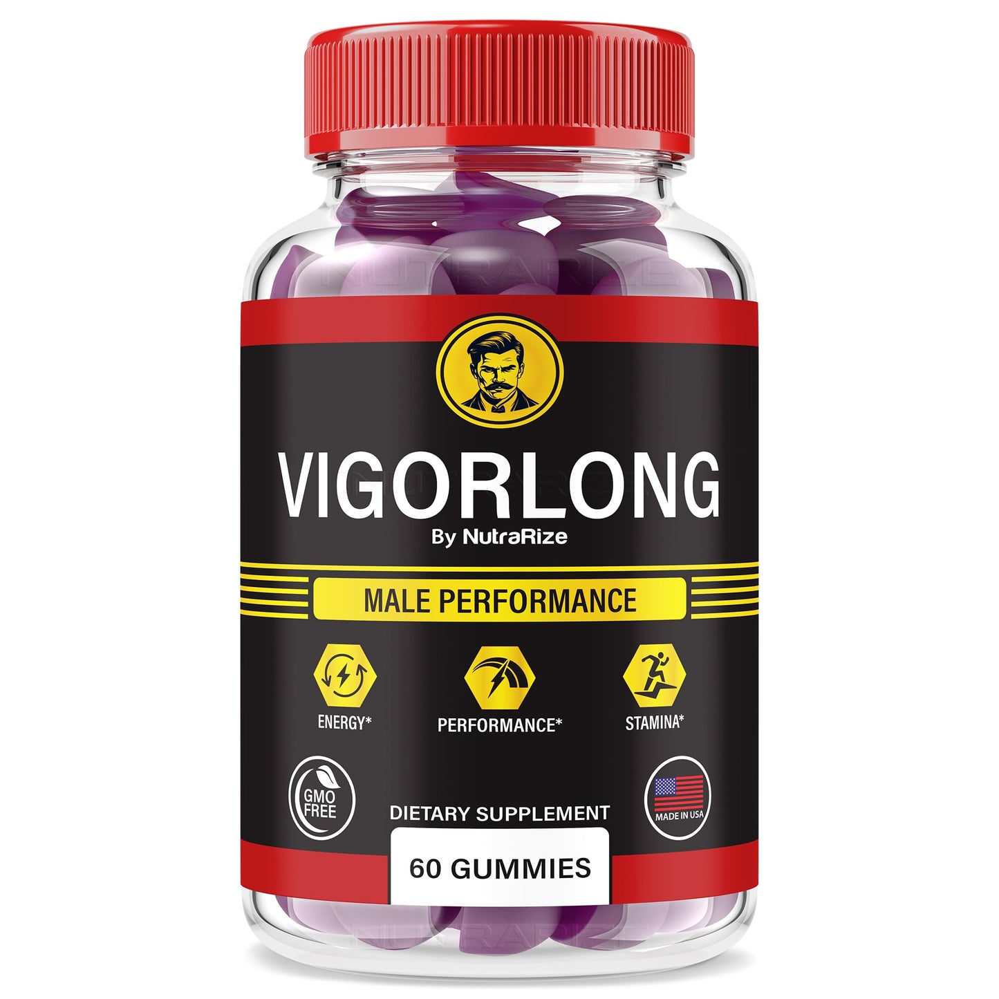 NutraRize VigorLong Male Gummies 60 Count