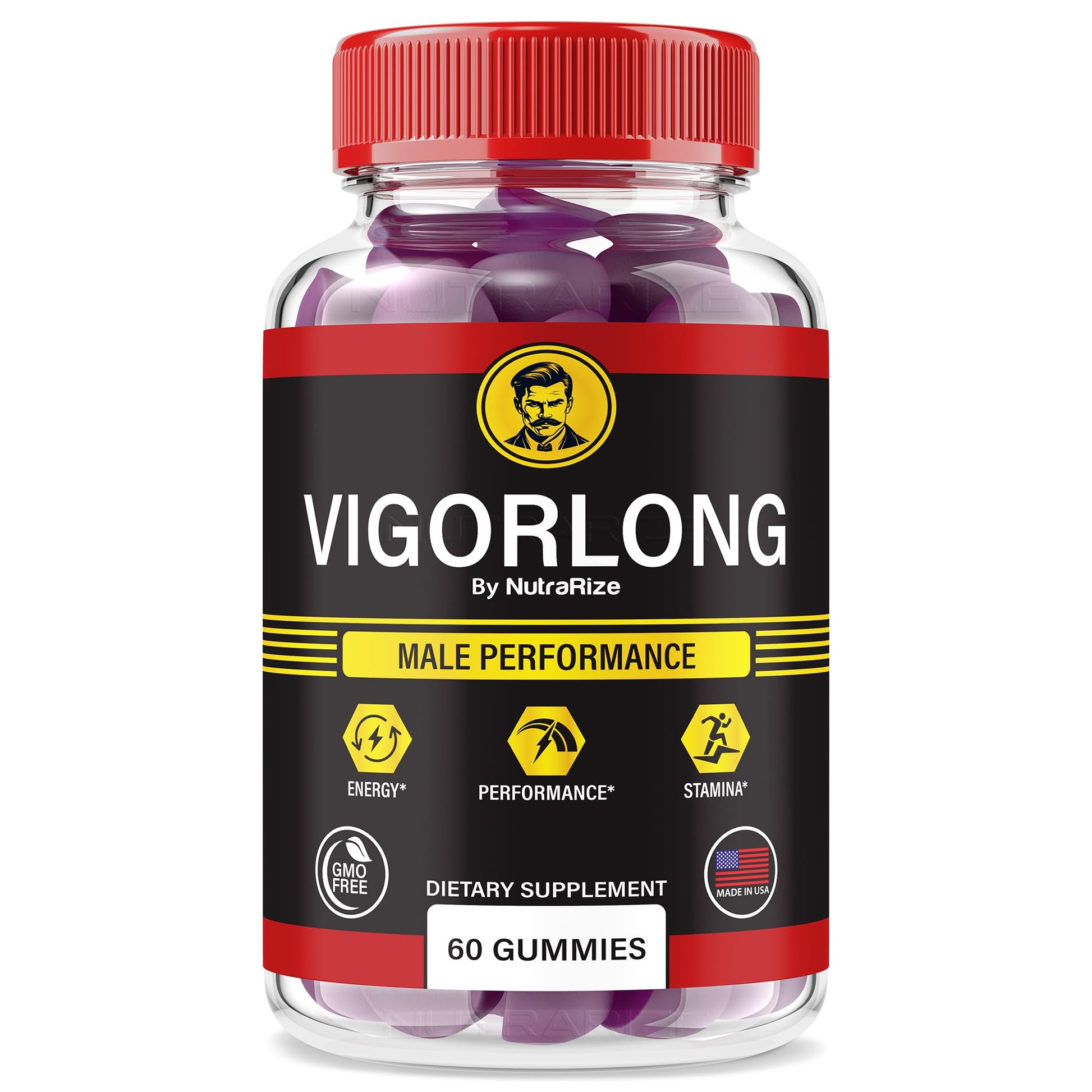 NutraRize VigorLong Male Gummies 60 Count
