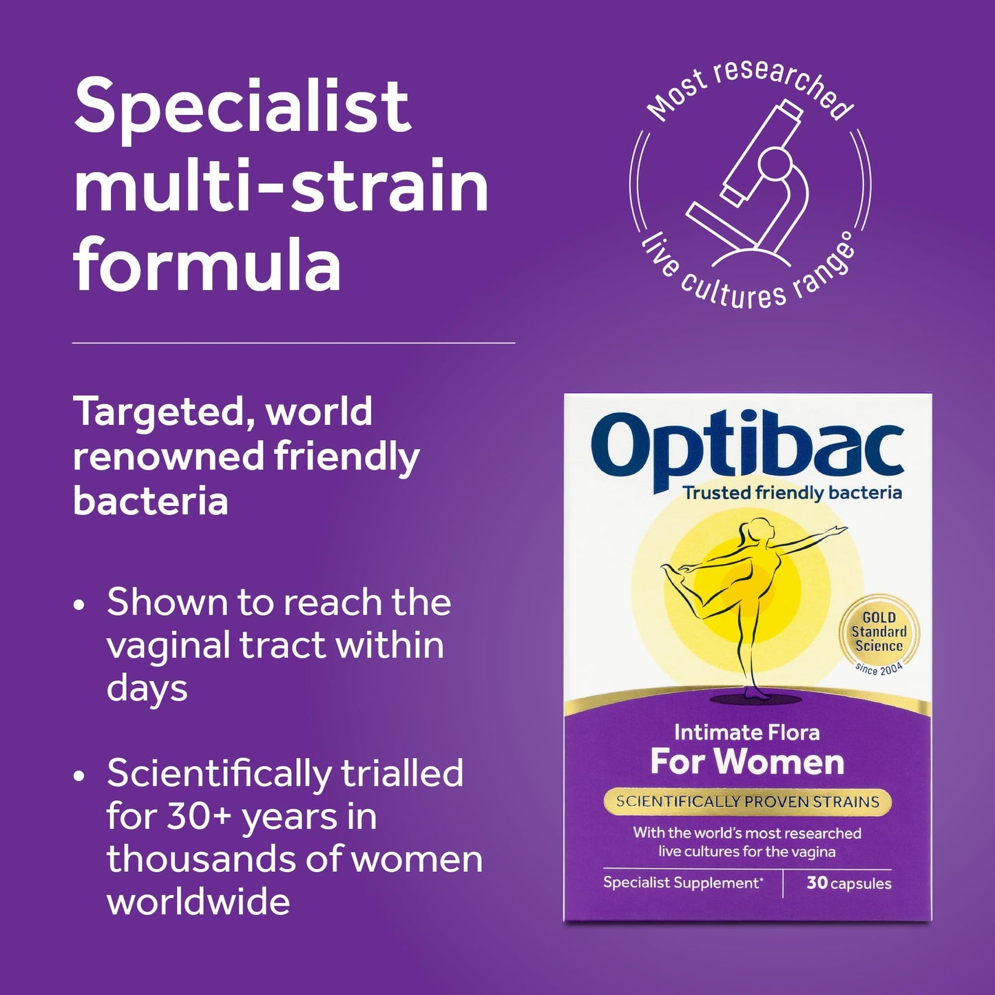 Optibac Probiotics Probiotics for Women Capsules, 30 Count