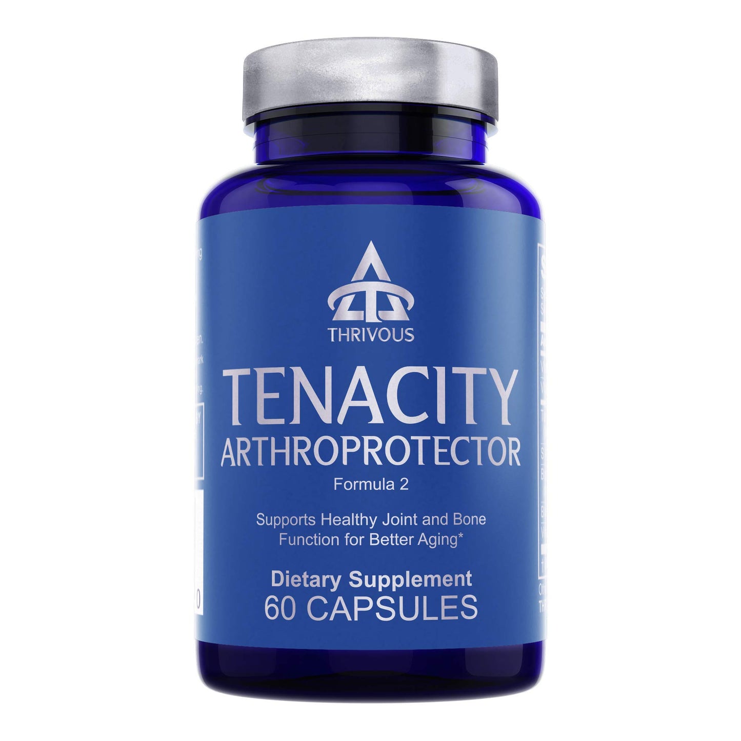 Thrivous Tenacity Arthroprotector – Joint & Bone Support Supplement with ApresFlex Boswellia, Turmeric, Vitamin D3 & K2 – 60 Capsules