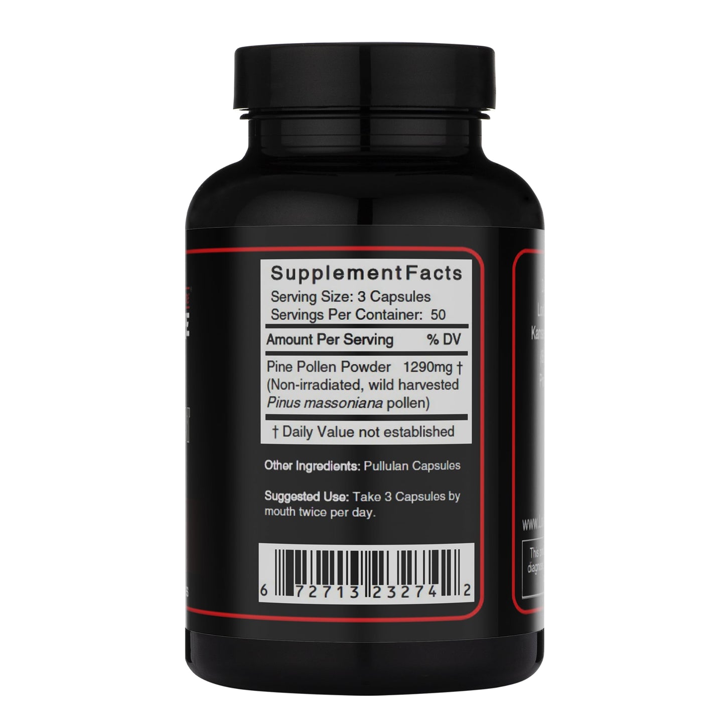 Lost Empire Herbs Pine Pollen Capsules, 150 Count