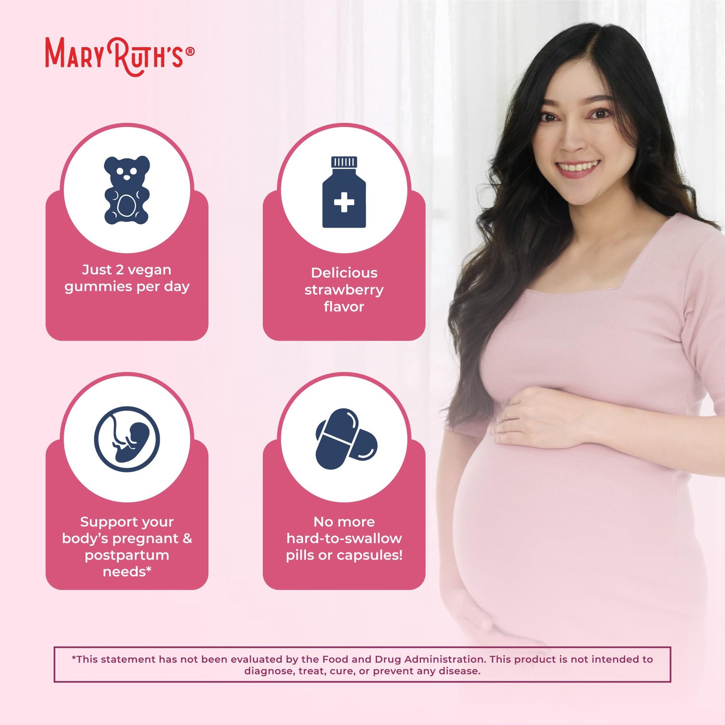 MARYRUTH'S Organics Prenatal Vitamins for Women Gummies 60 Count