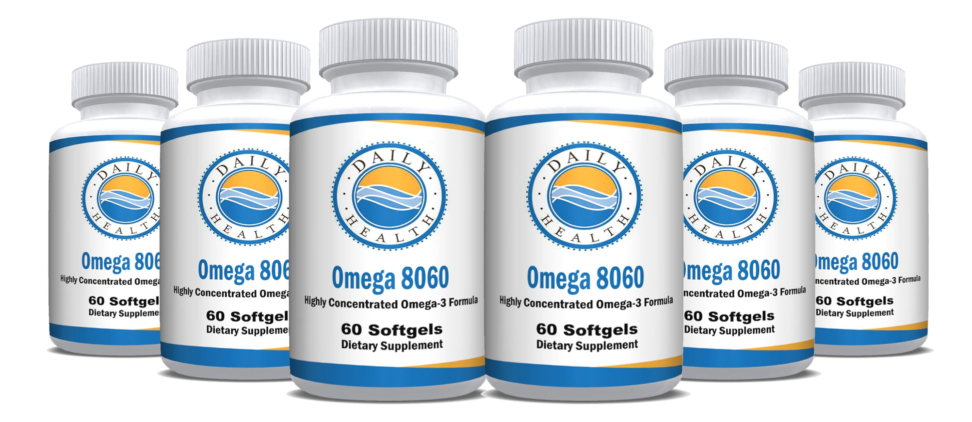 Daily Health Omega 8060 2400mg Omega-3 Fish Oil Joint Health Supplement Capsules 360