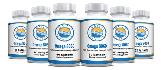 Daily Health Omega 8060 2400mg Omega 3 Fish Oil Joint Health Supplement Capsule 360 Capsules