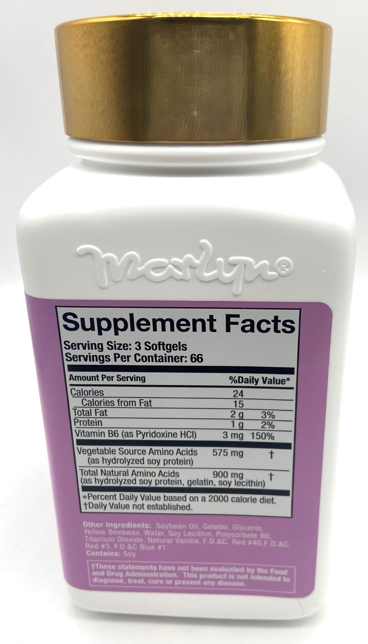 MARLYN Formula 50 Hair and Nails Growth Vitamin Supplement, Amino Acids Softgels, 200