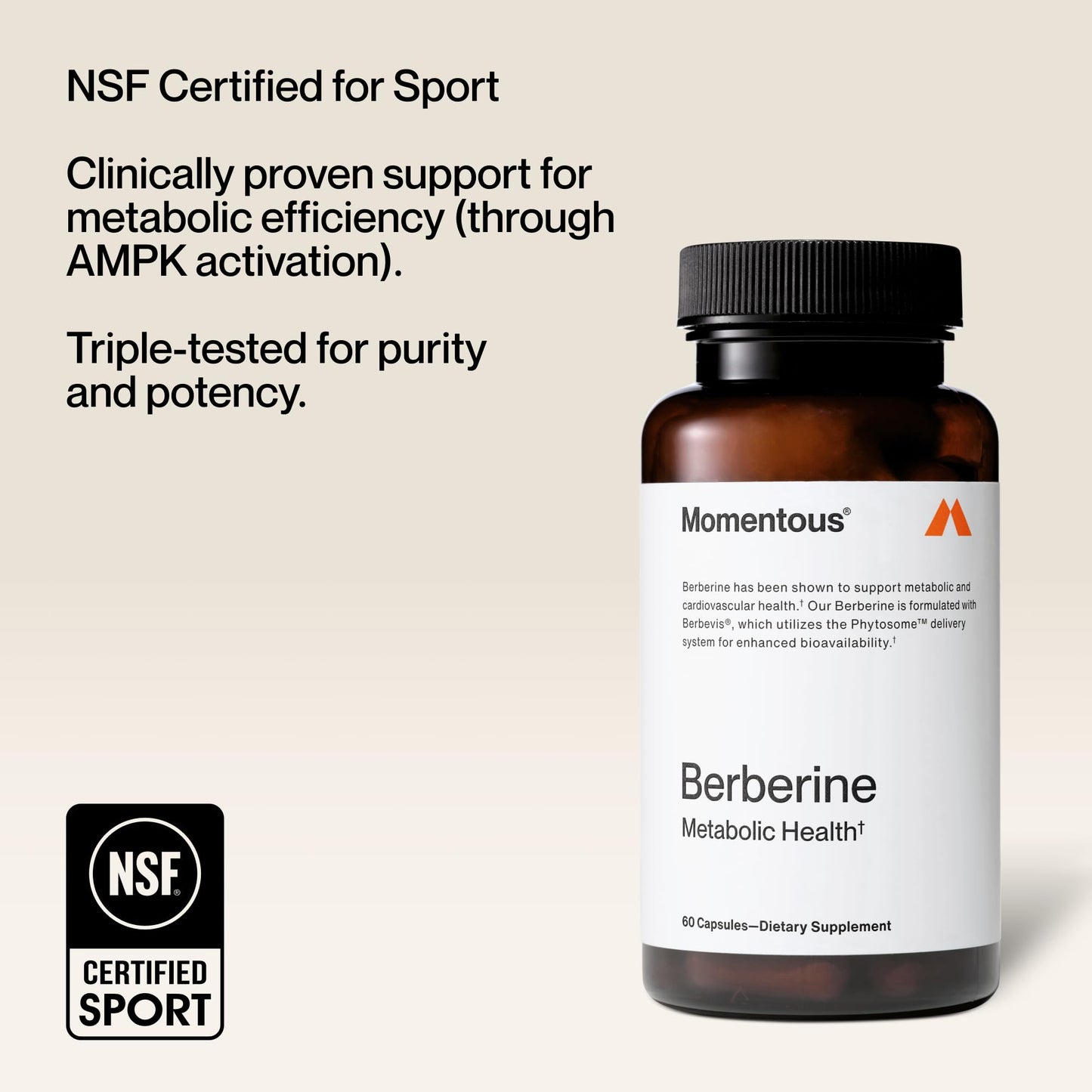 Momentous Berberine Capsule, 60 Count