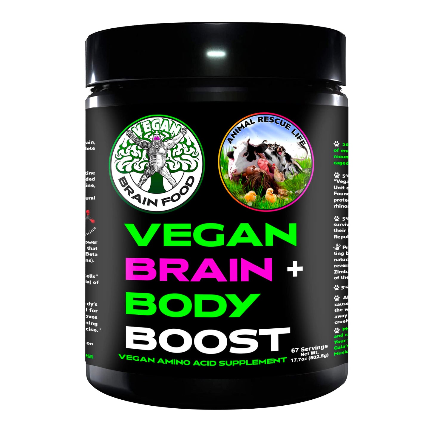 Vegan Brain Food Vegan Brain & Body Boost Powder 17.7