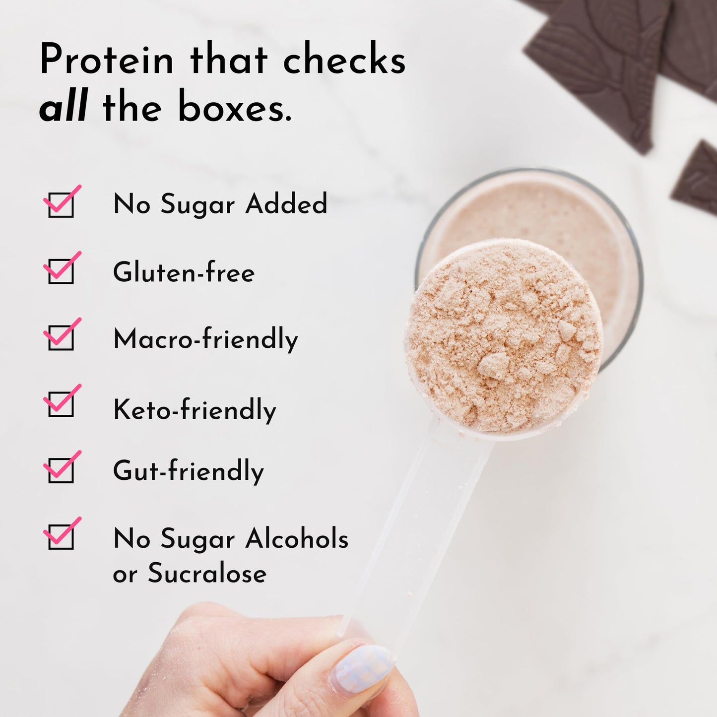 JUST INGREDIENTS Coconut Chocolate Protein Powder 23