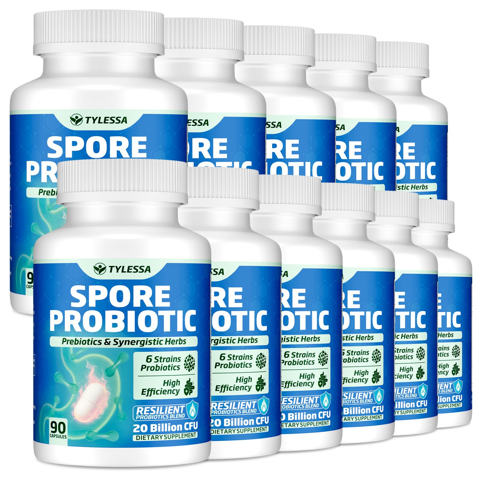 Tylessa Spore Probiotic Bacillus Subtilis Capsule, 990 Capsules