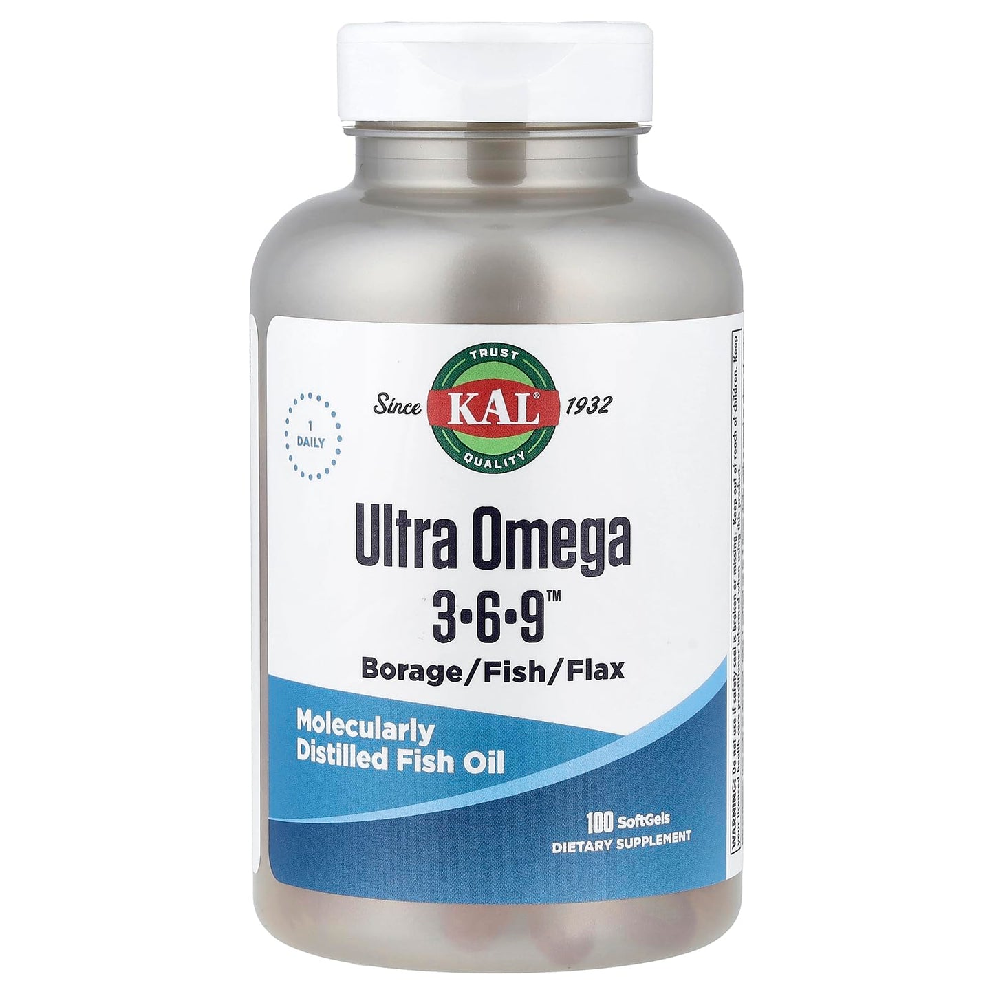 KAL Ultra Omega 3-6-9 Softgels 100