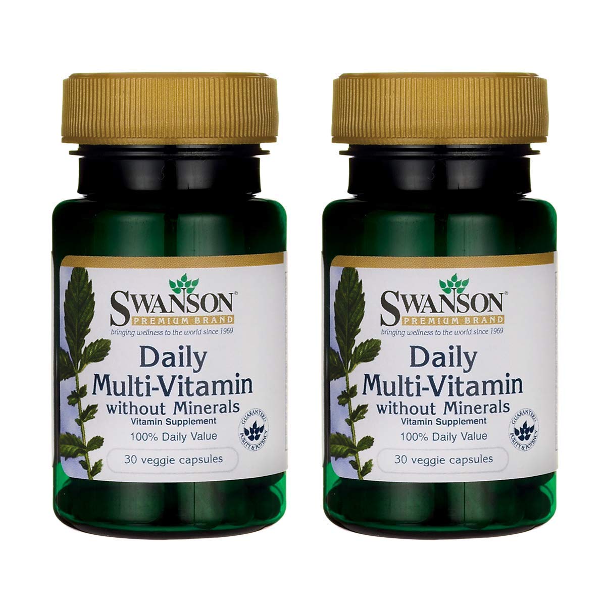Swanson Daily Multivitamin Without Minerals Capsules, 60 Count