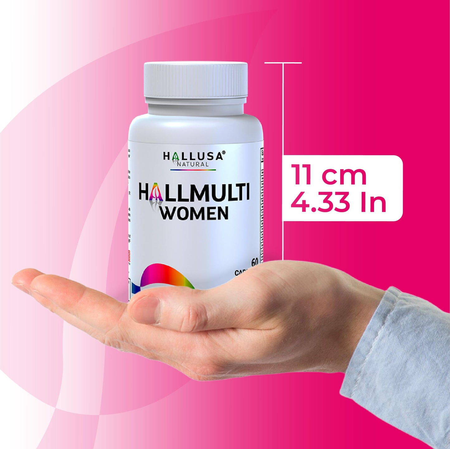Hallusa Natural HallMultiWomen Multivitamin for Women Capsule, 60 Count