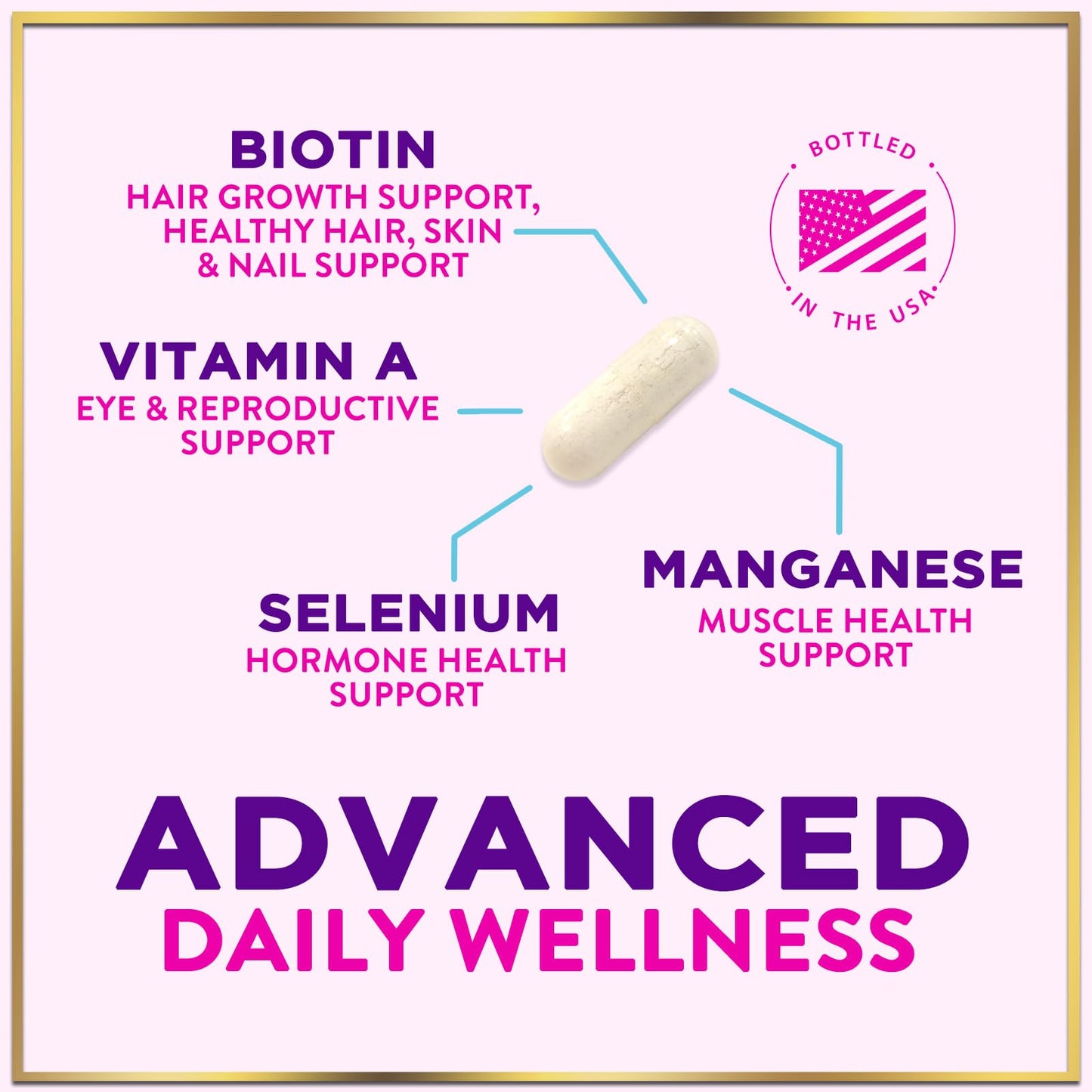 Hello Lovely! 3X Strength Daily Women Multivitamin Capsules 120