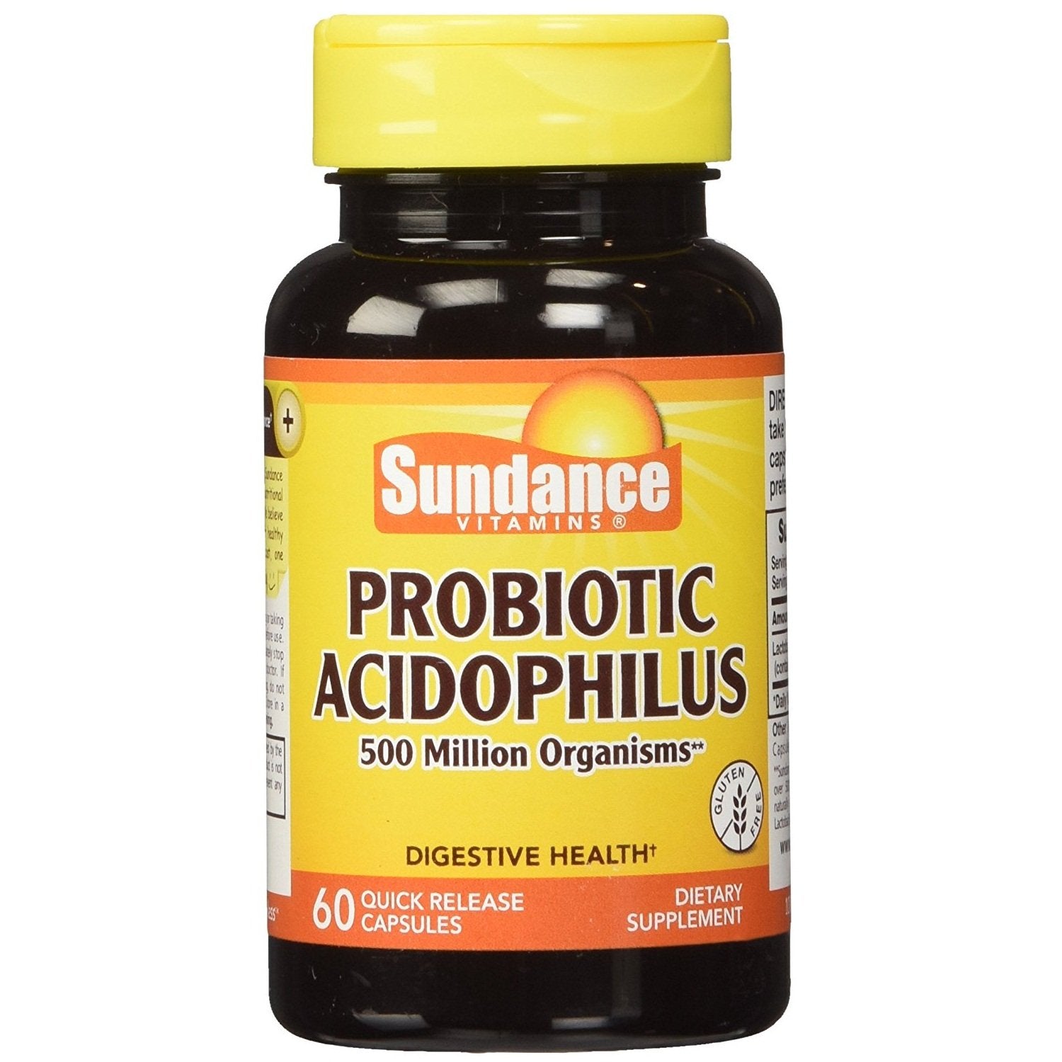Sundance Probiotic Acidophilus 500 Million Active Cultures Capsules 240
