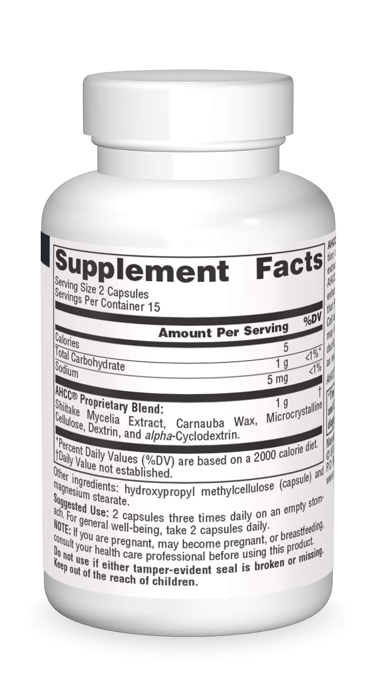 Source Naturals AHCC 500 mg, 30 Capsules