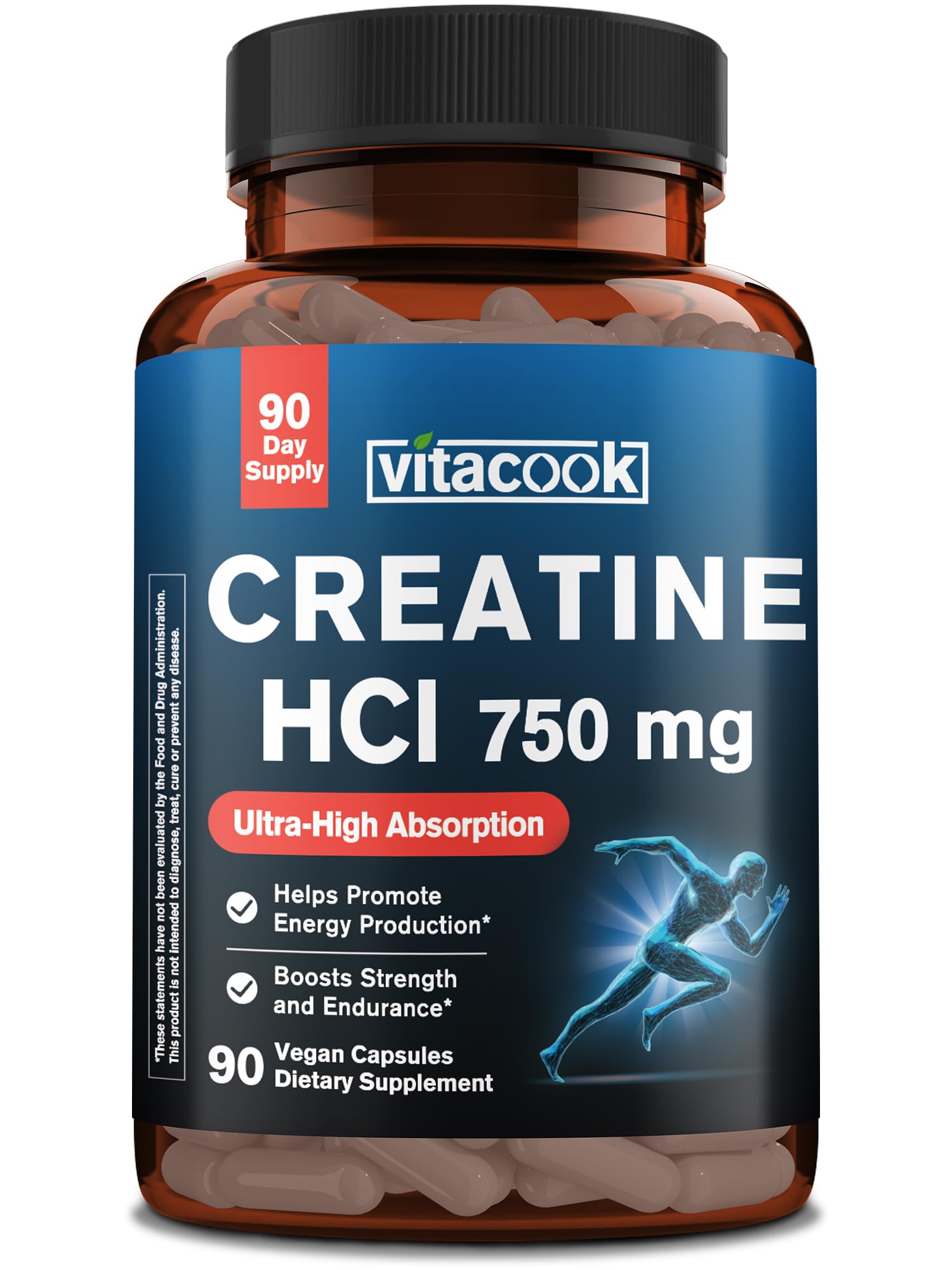 Vitacook Creatine HCl 750mg Capsule, 90 Capsules