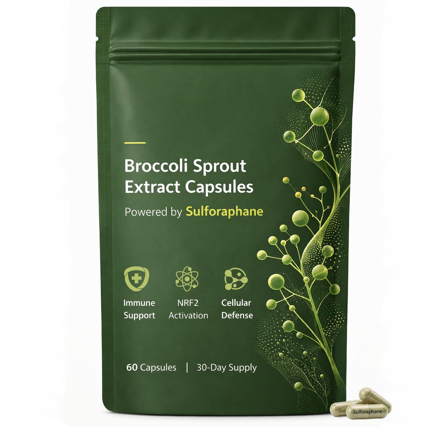 Keravive Hair Broccoli Sprout Extract Capsules 60 Capsules