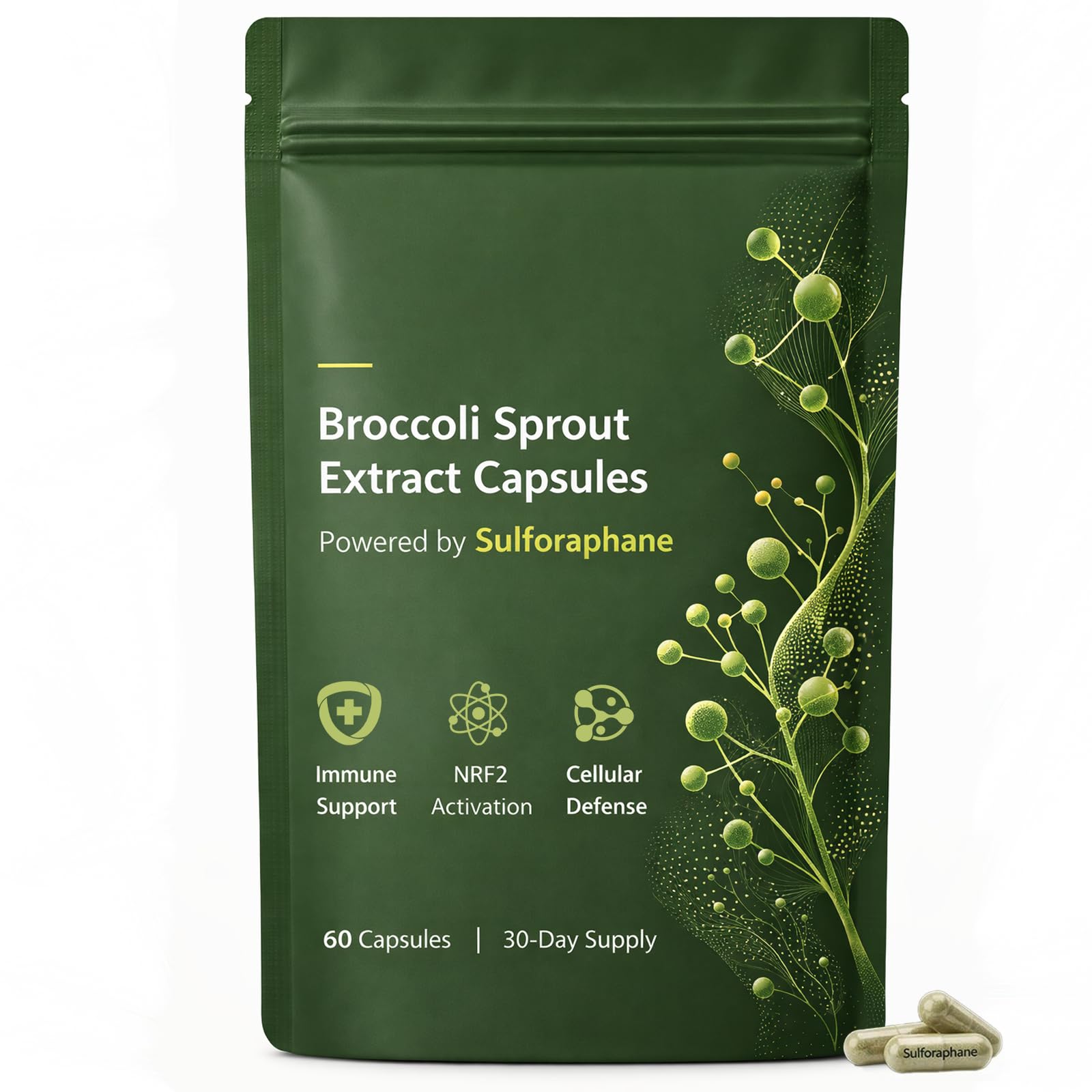 Keravive Hair Broccoli Sprout Extract Capsules 60 Capsules