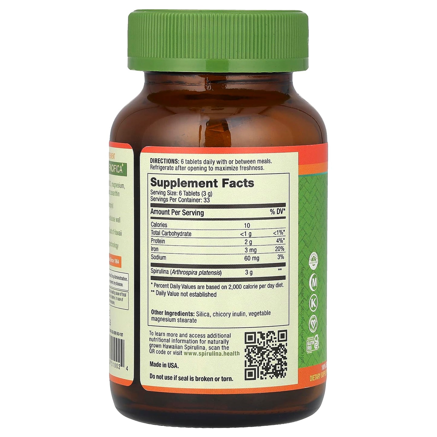 Nutrex Spirulina 500mg Tablet 600 Count