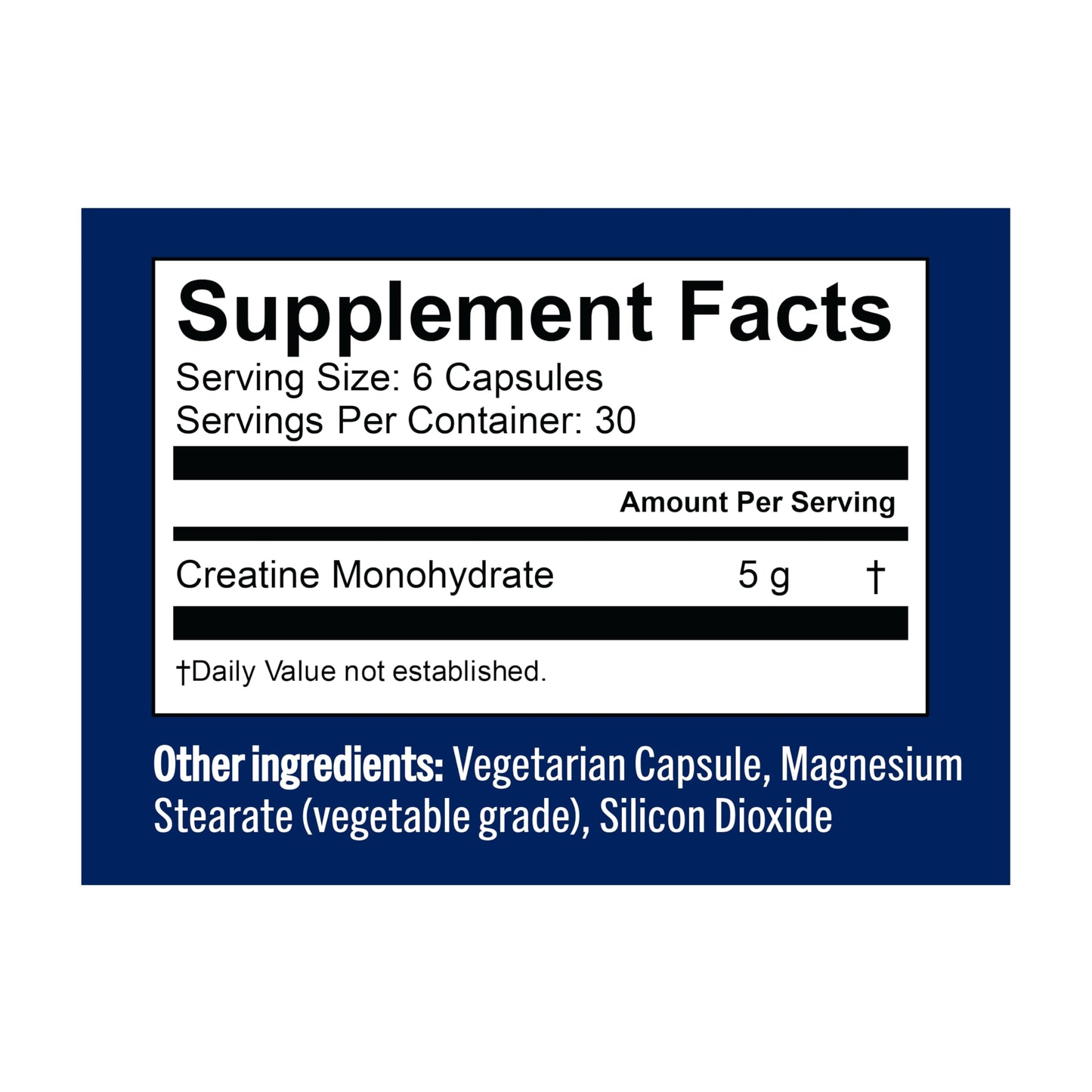 Vega Creatine Monohydrate Capsules, 180 Count