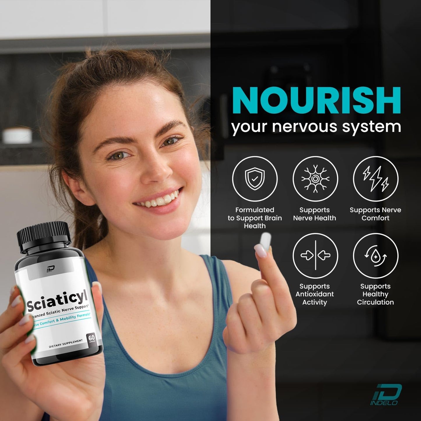 Indelo Sciaticyl Capsules 60 Count