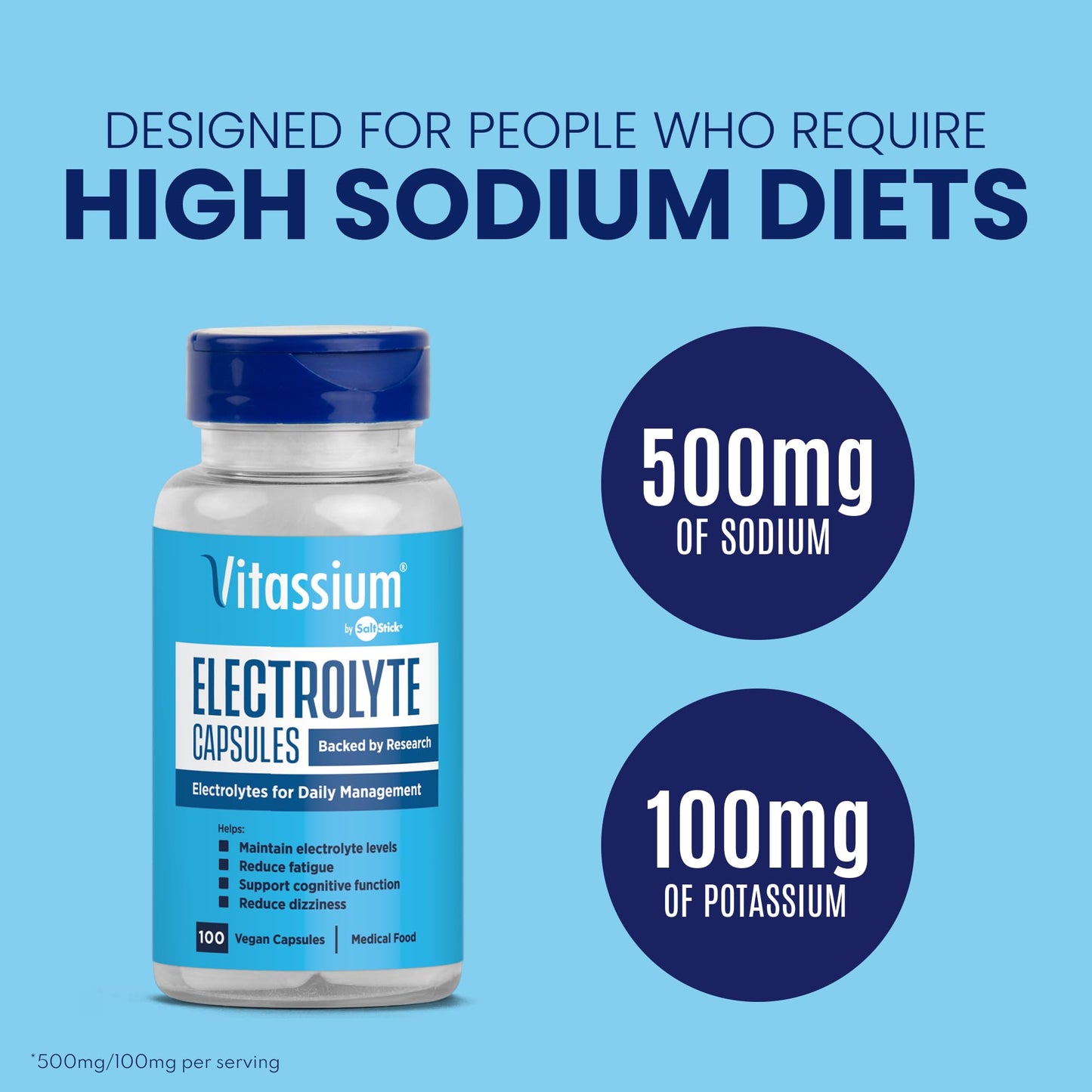 Vitassium Electrolyte Capsules 100 Count