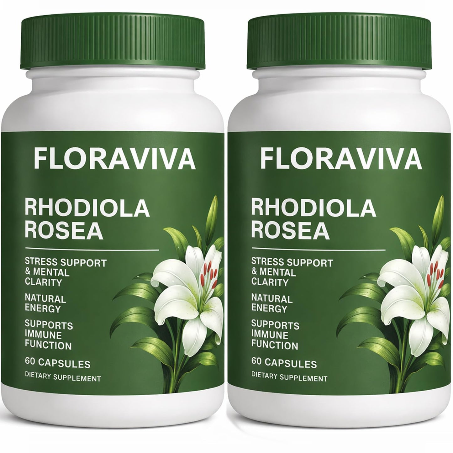 Raipult Floraviva Rhodiola Rosea Capsule, 500mg Rhodiola Rosea Extract, 60 Capsules