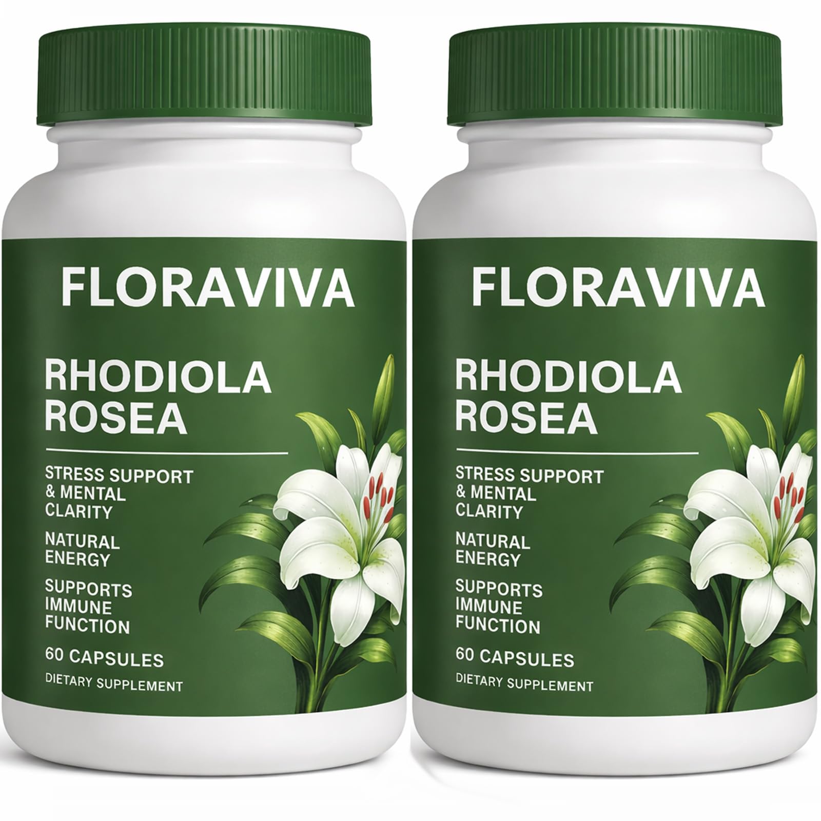 Raipult Floraviva Rhodiola Rosea Capsule, 500mg Rhodiola Rosea Extract, 60 Capsules