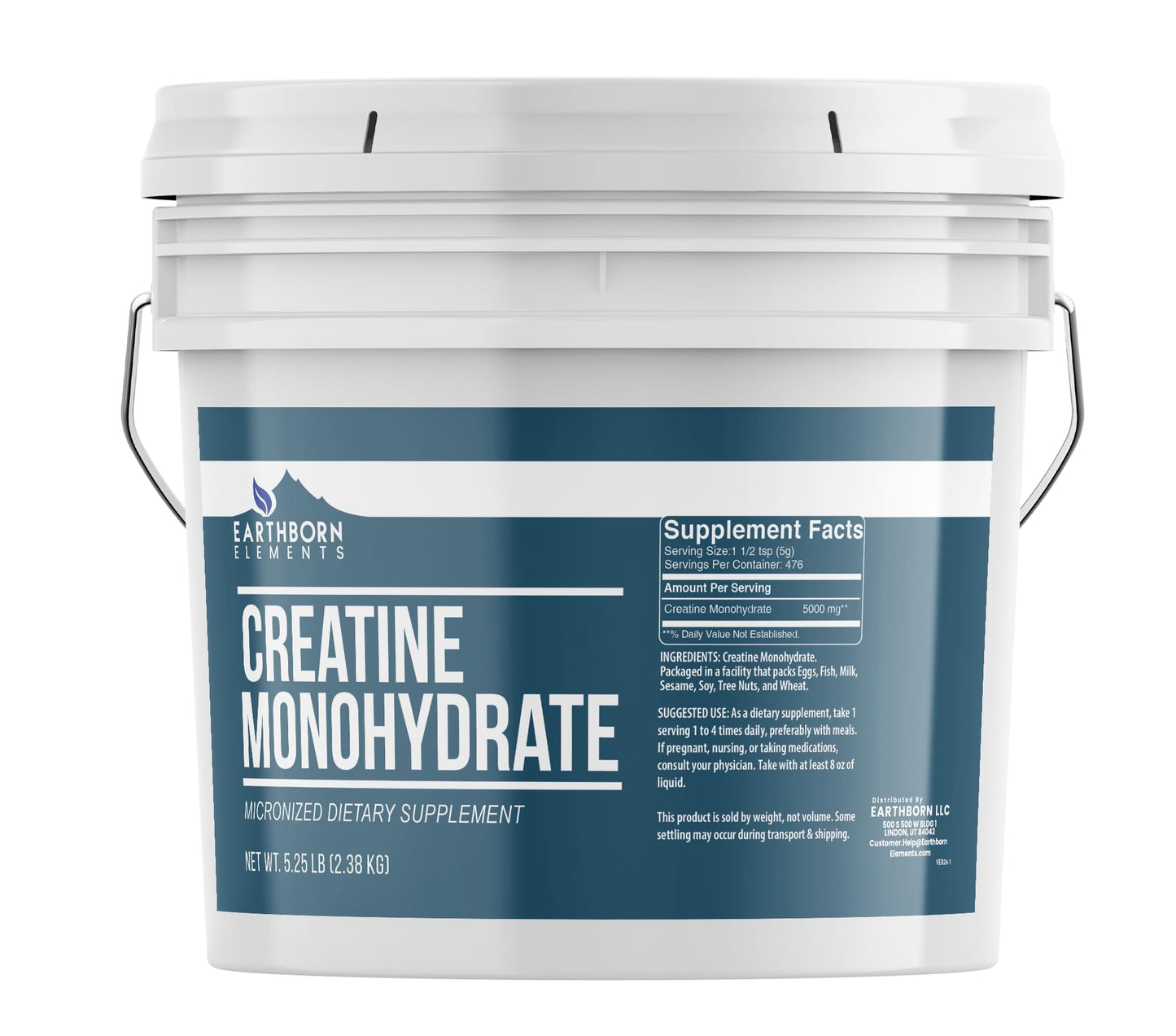 Earthborn Elements Creatine Monohydrate Powder 84 Ounces