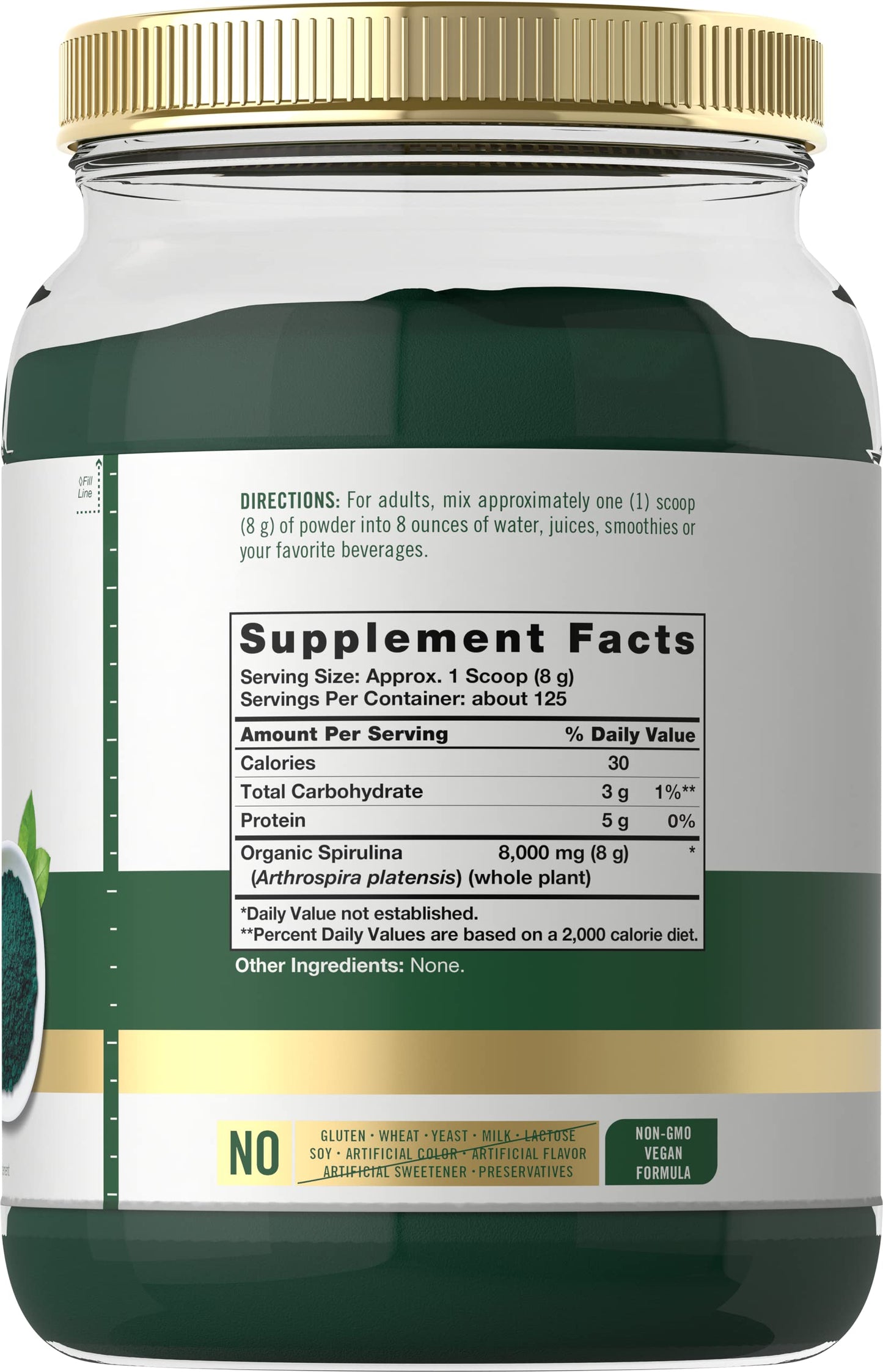 Carlyle Organic Spirulina Powder 35.2 Ounces