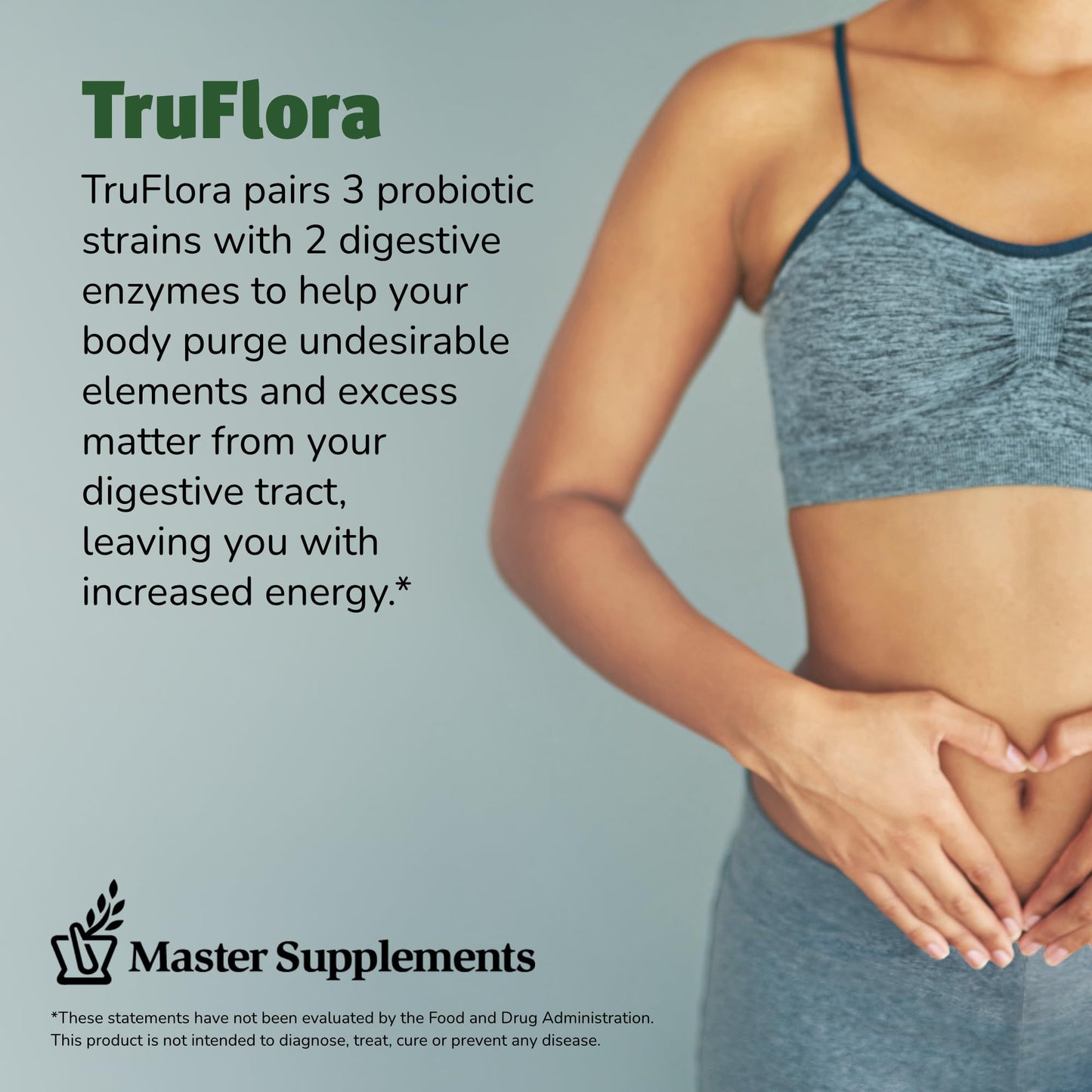 TruFlora Master Supplements Probiotic & Enzyme Capsule, 64 Count