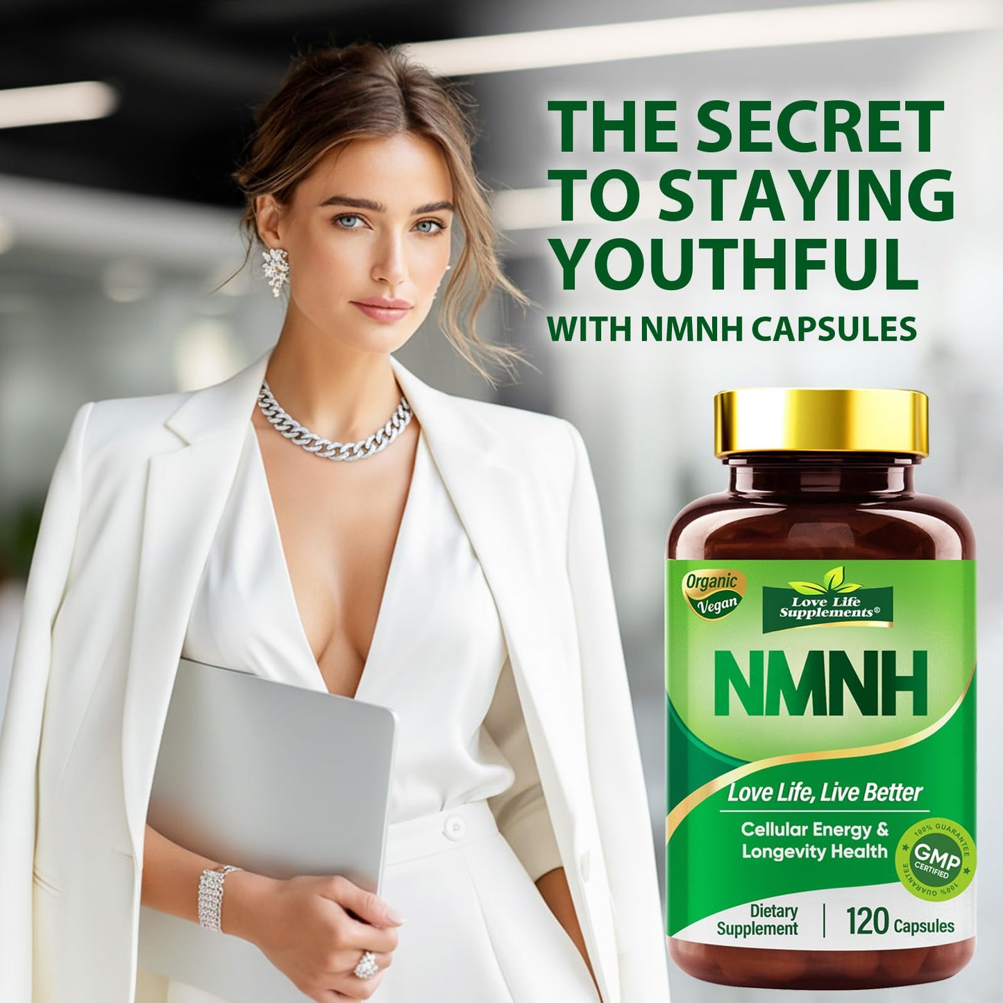 Love Life Supplements NMNH (NMN Supplement Alternative) Capsule, 120 Capsules