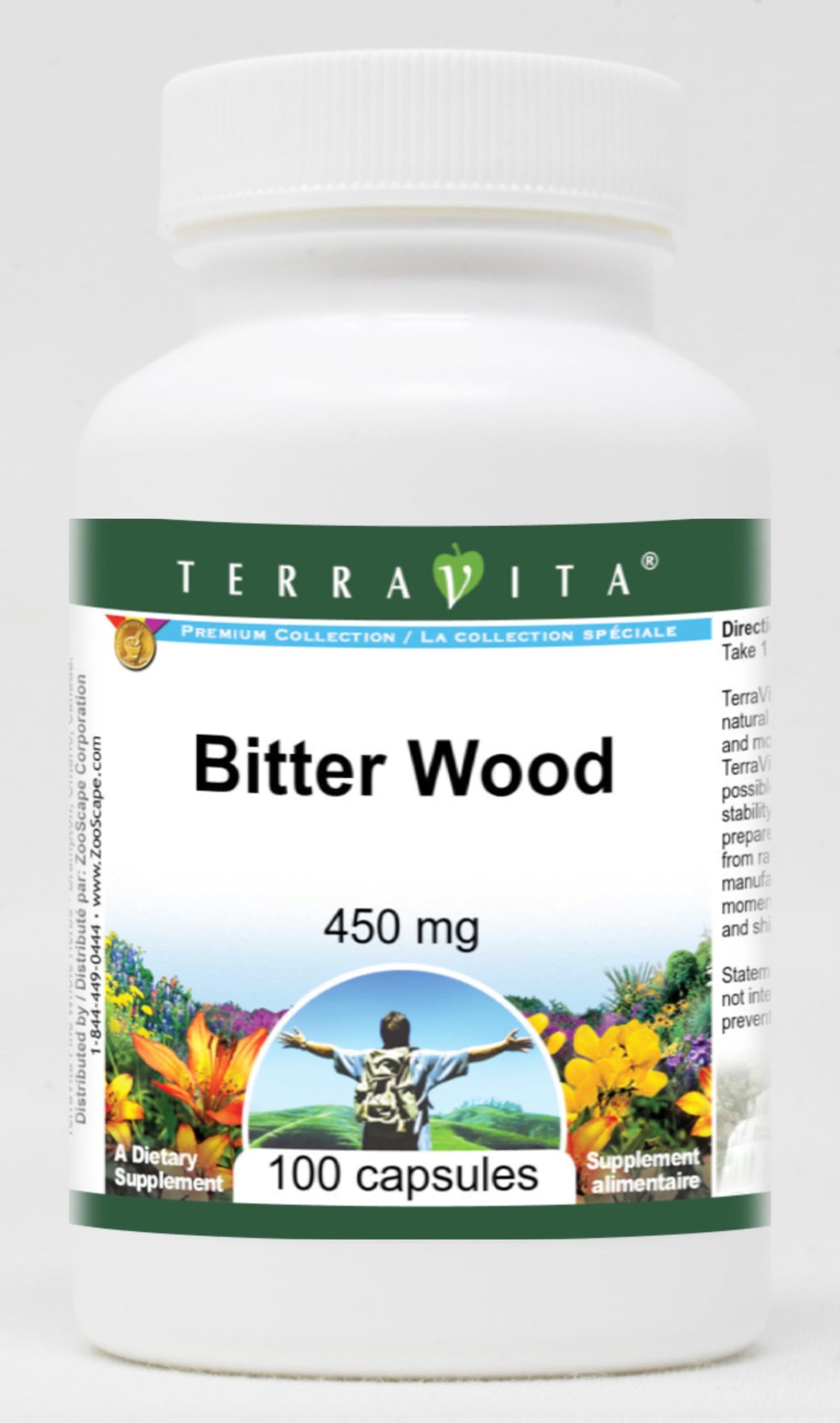 Terravita Bitter Wood 450 mg Capsules 100 Count
