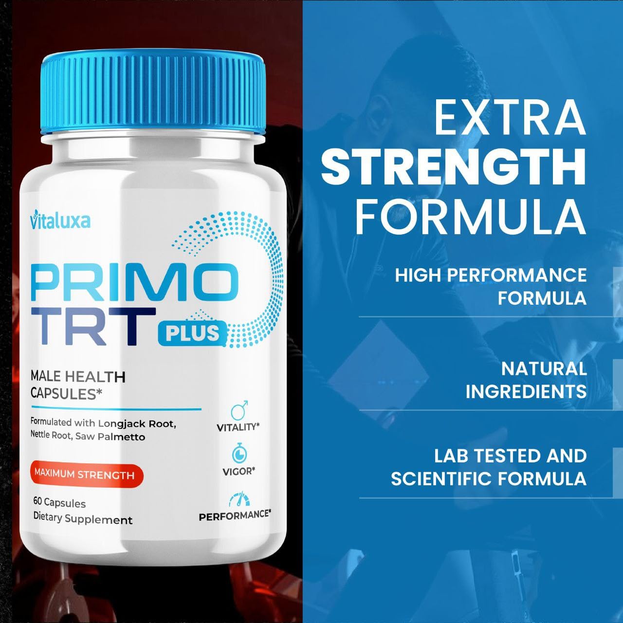 Vitaluxa PrimoTRT Capsules 60 Count