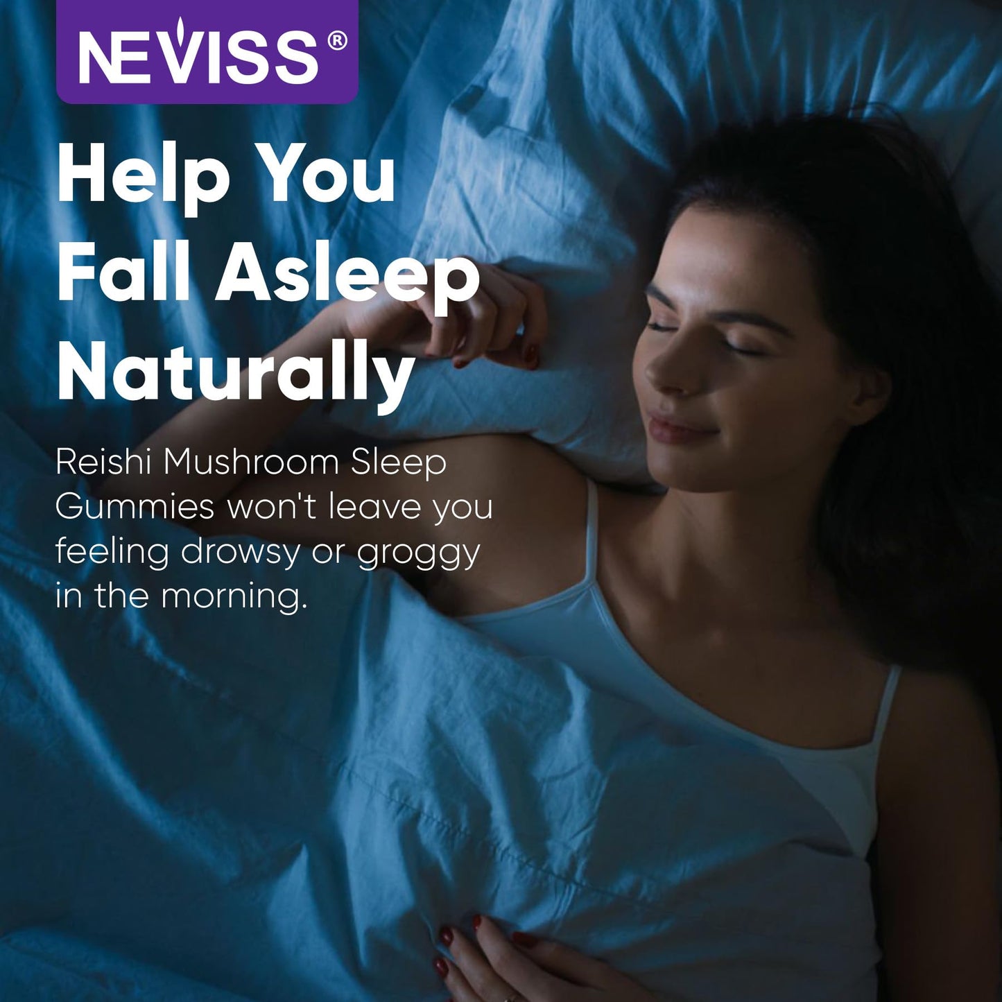 NEVISS Reishi Mushroom Sleep Gummies 60 Count