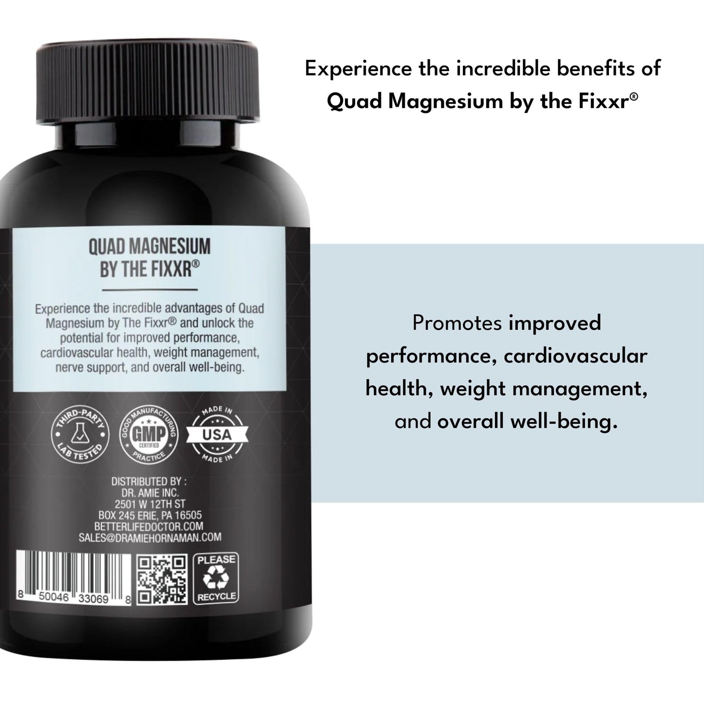 Fixxr Quad Magnesium by Dr. Amie 60 Capsules