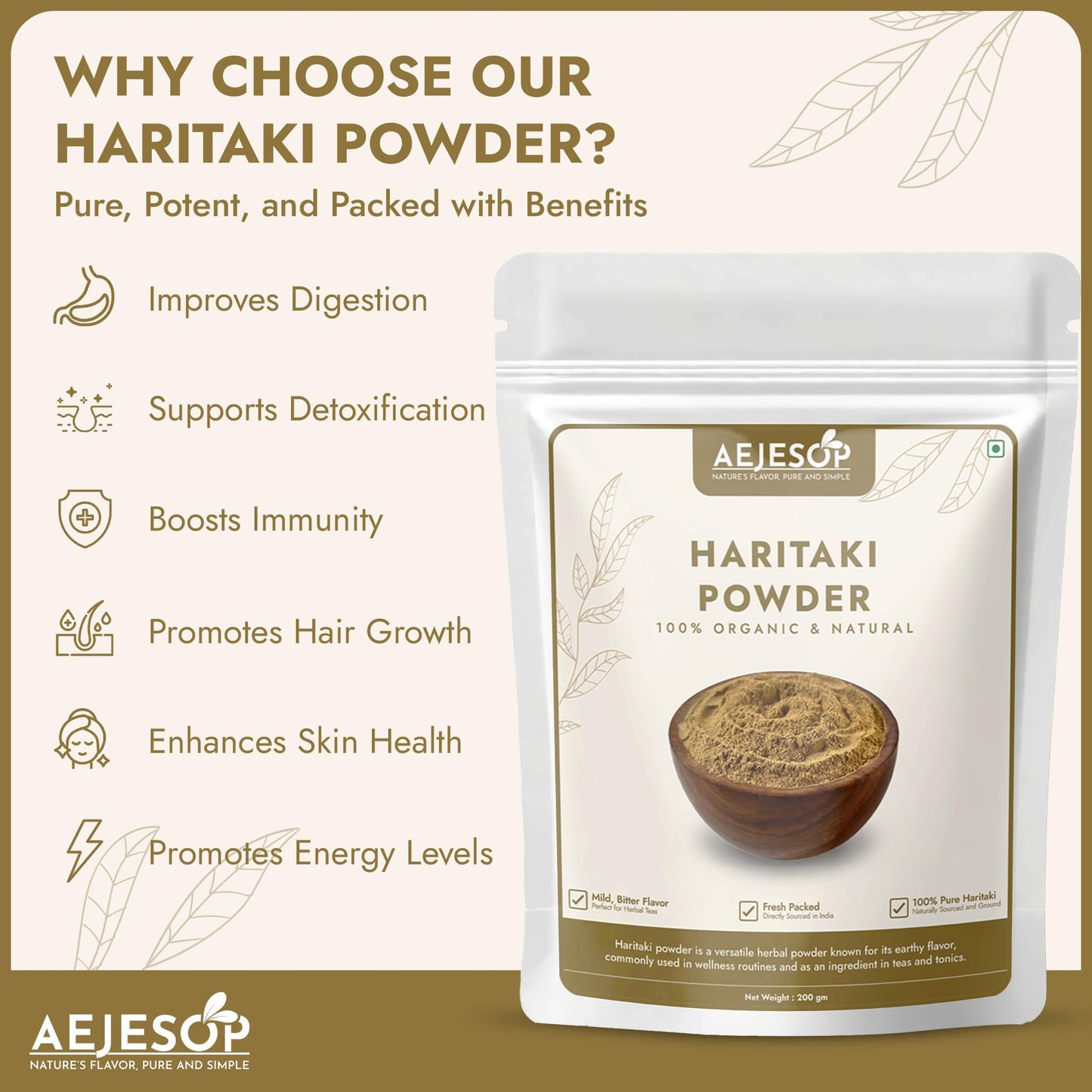AEJESOP Haritaki Powder 7 oz