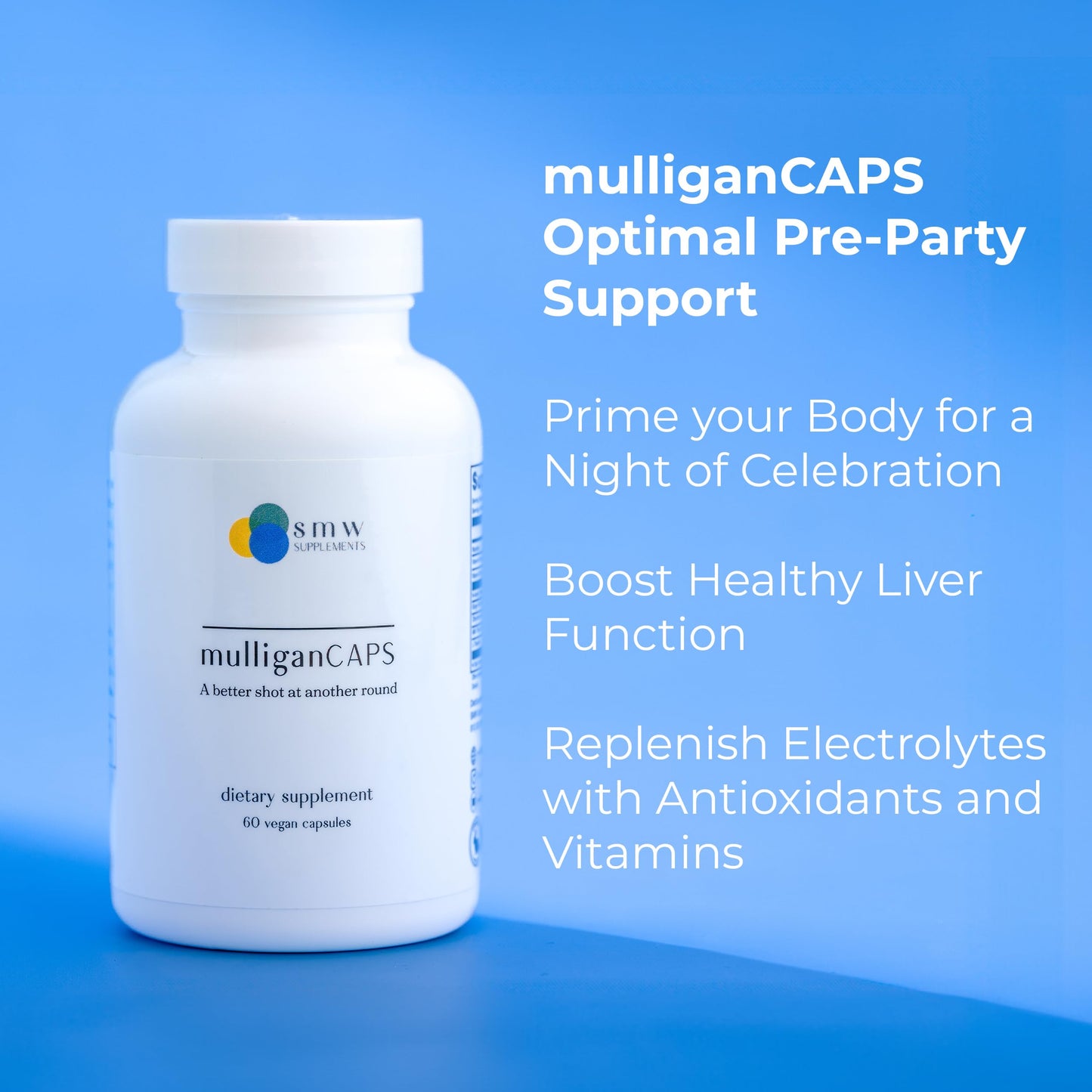 Mulligan Caps Pre-Celebration Blend Capsules 60 Count