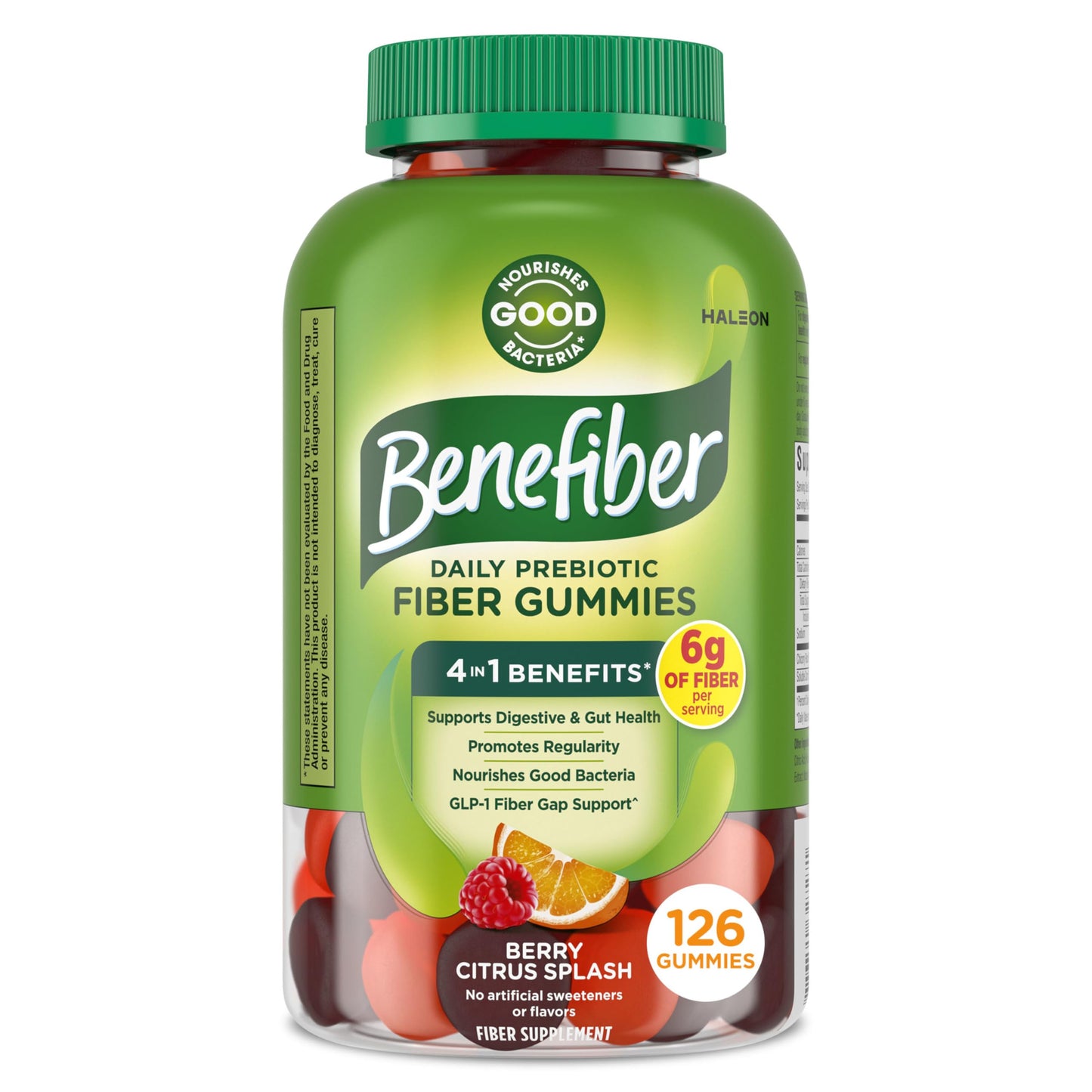 Benefiber Prebiotic Fiber Supplement Gummies 126 Count