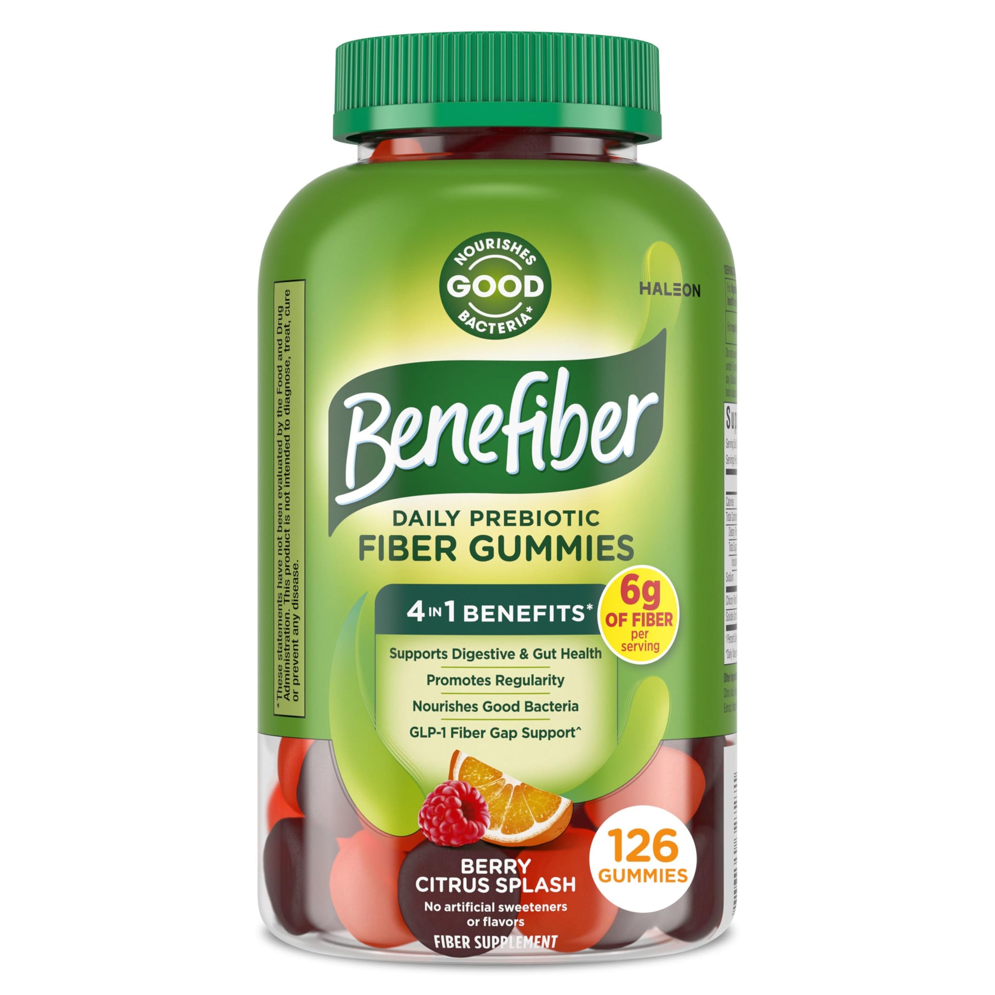 Benefiber Prebiotic Fiber Supplement Gummies 126 Count