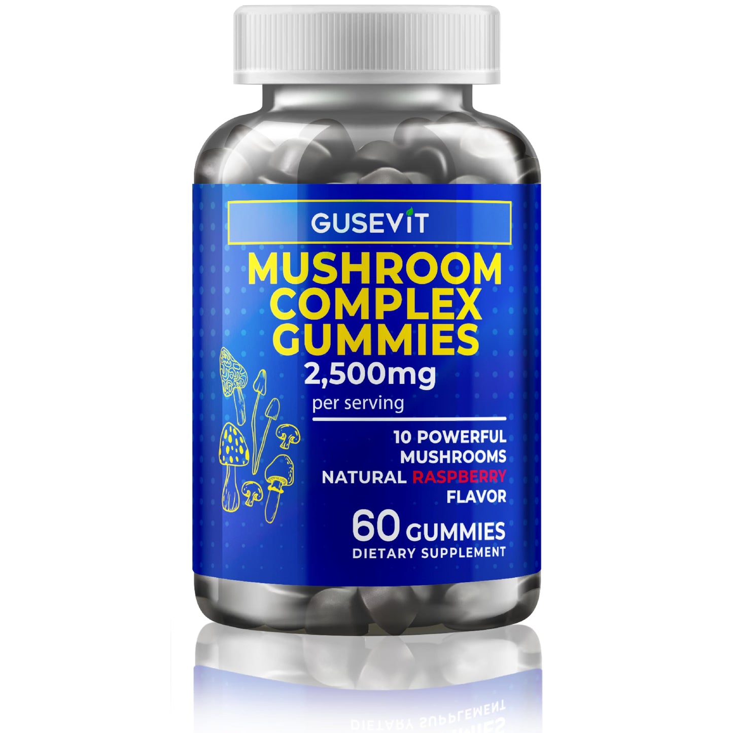 Gusevit Mushroom Gummies 60 Count