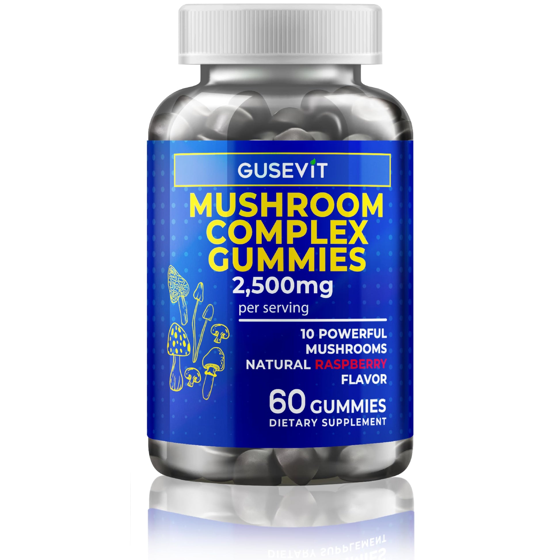 Gusevit Mushroom Gummies 60 Count