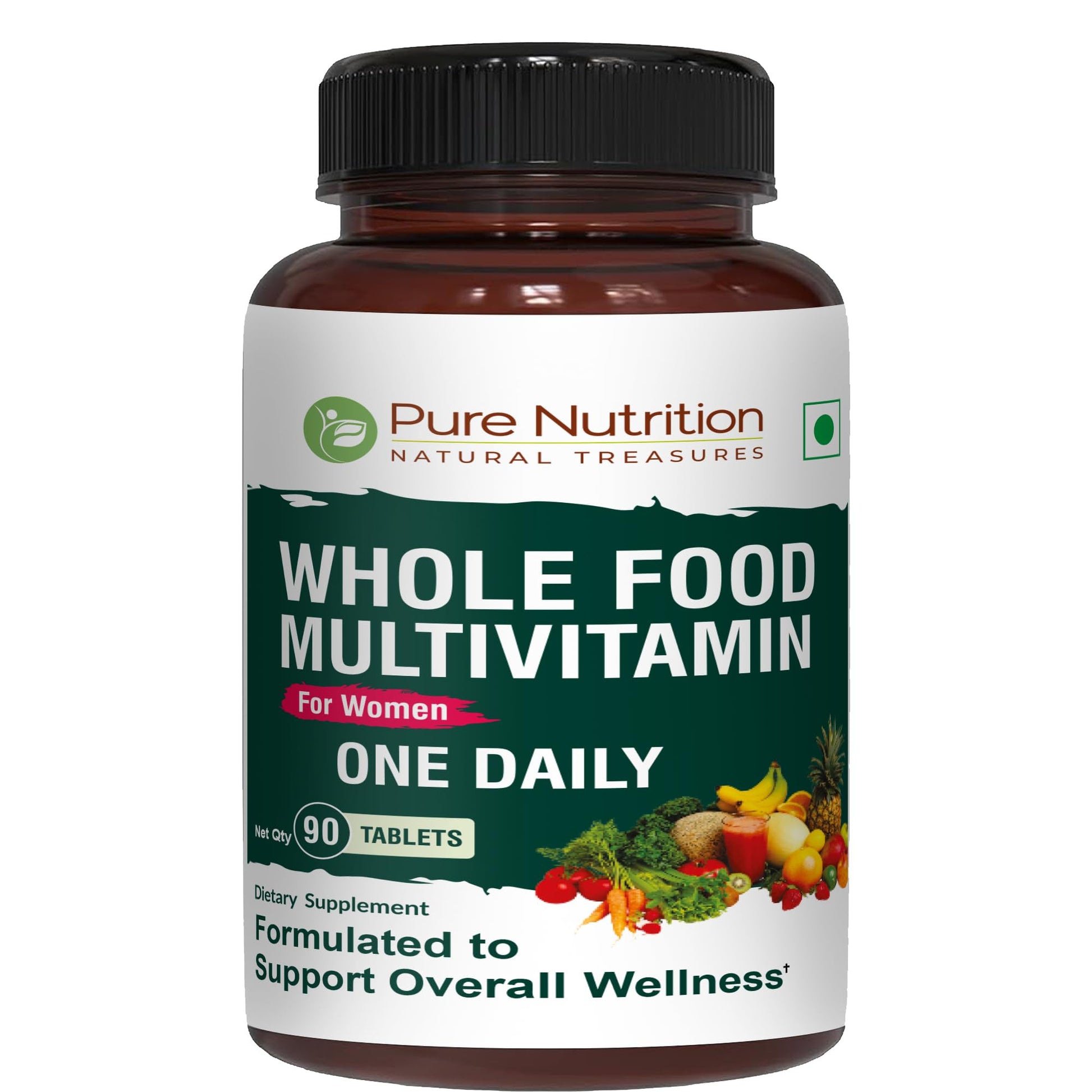 Pure Nutrition Natural Treasures Whole Food Multivitamin for Women Tablet, 90 Count