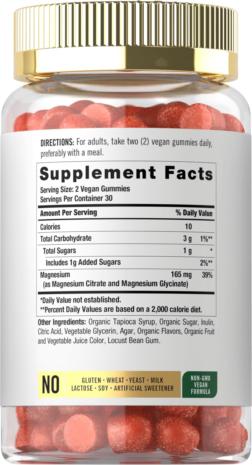 Carlyle Magnesium Citrate Supplement Gummies 960mg, 60 Count